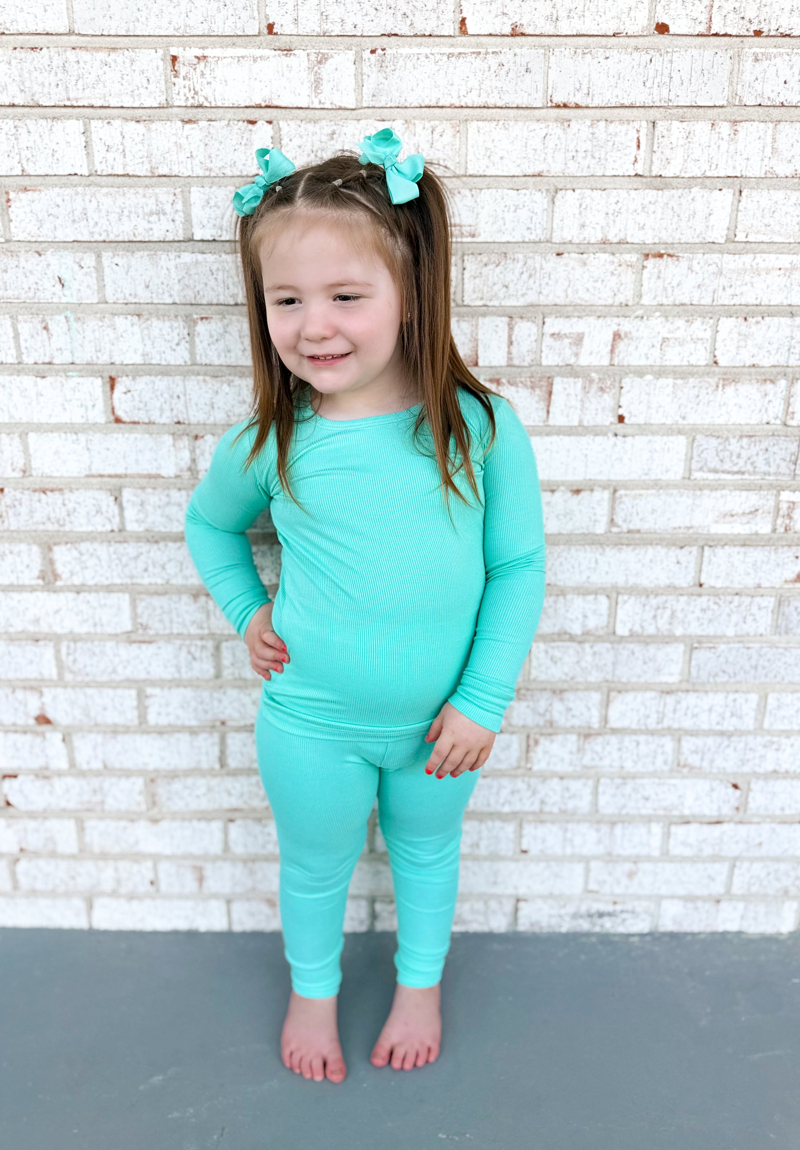 Beach Glass Ribbed Two Piece Set