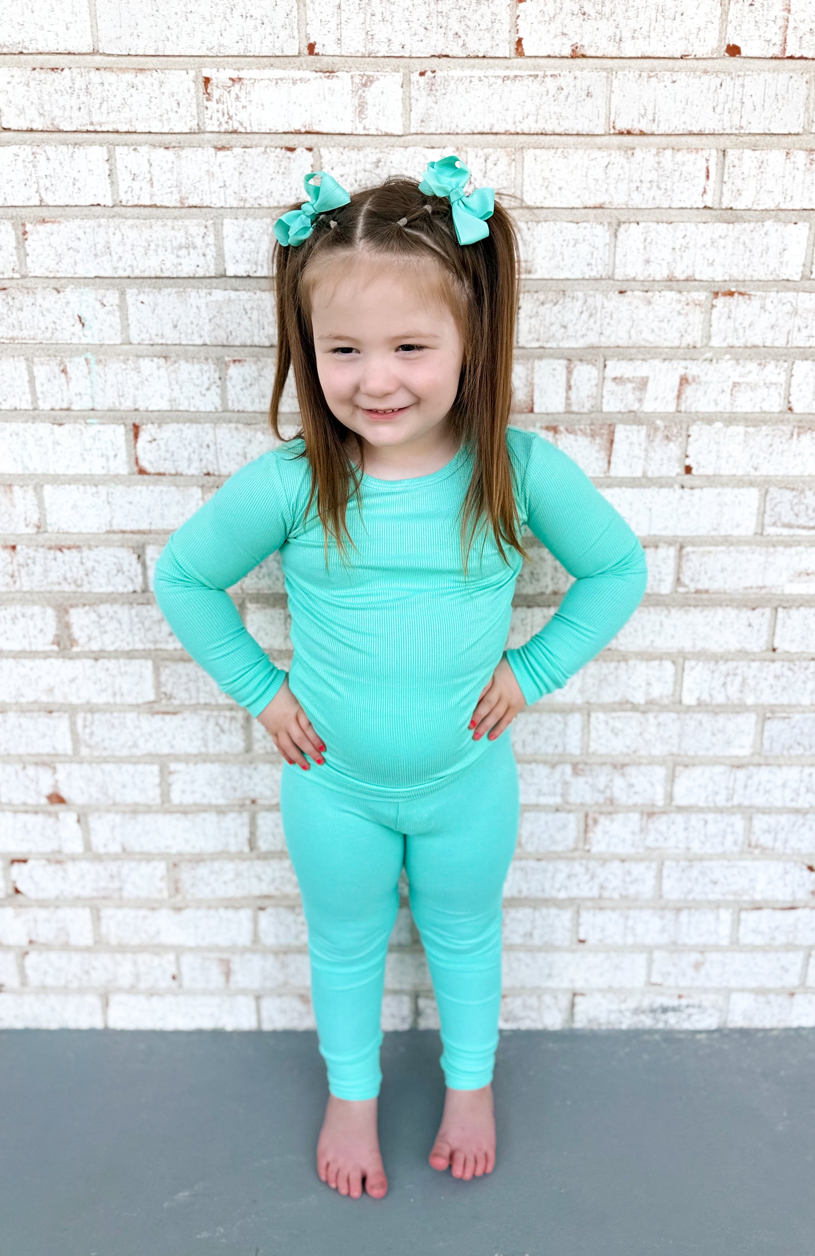 Beach Glass Ribbed Two Piece Set