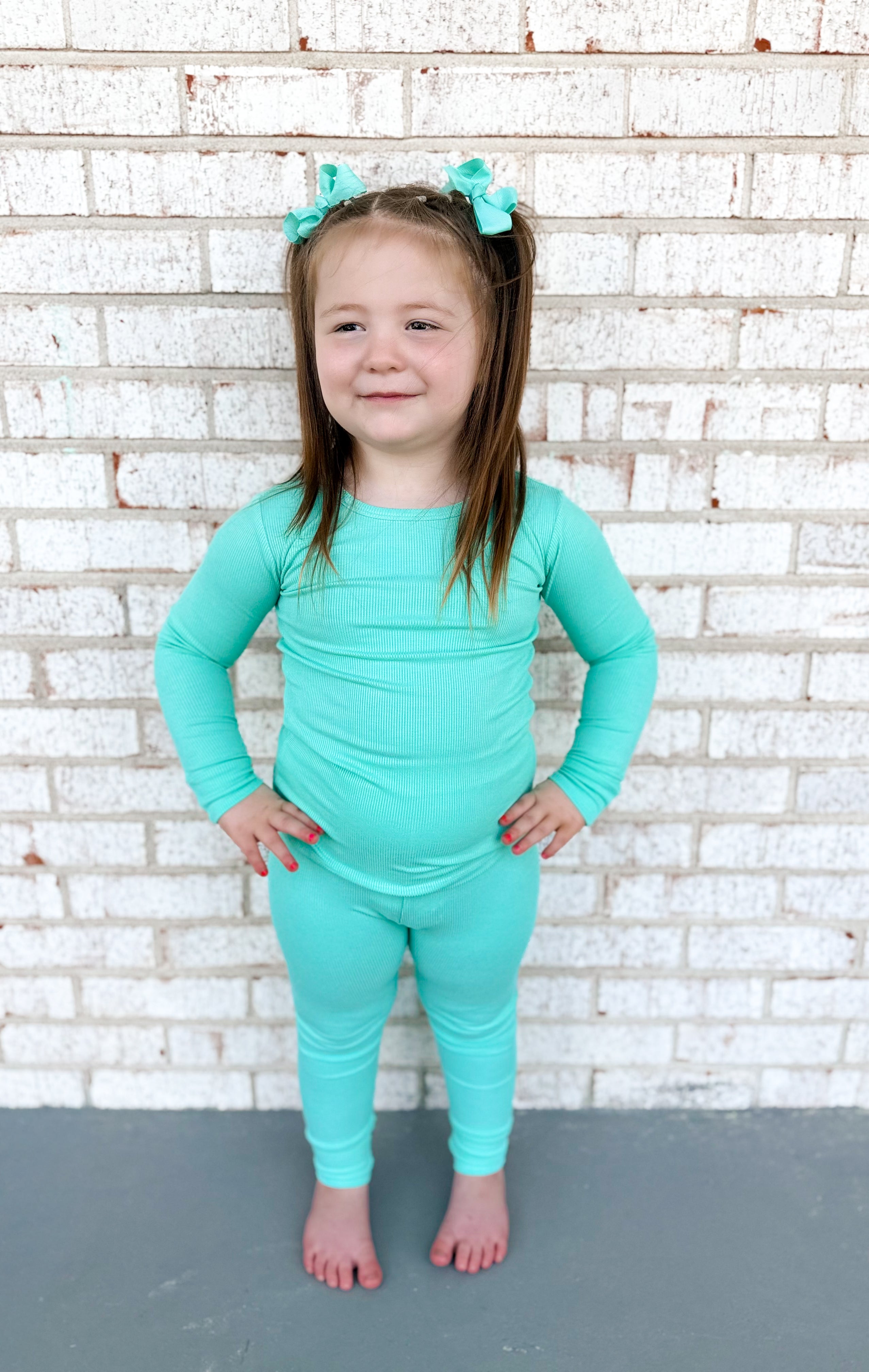 Beach Glass Ribbed Two Piece Set