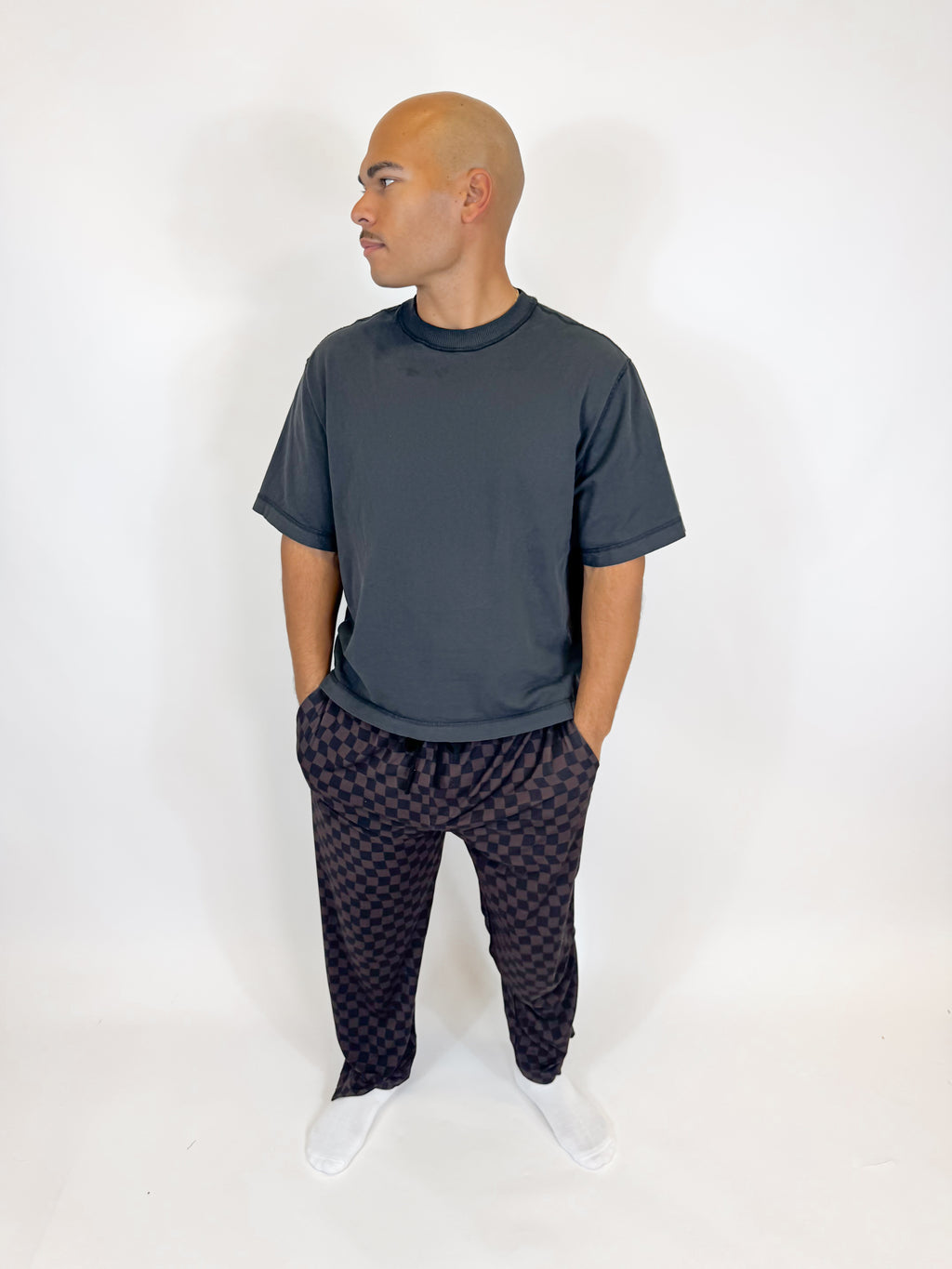 Mocha Waves Unisex Straight Leg Pants