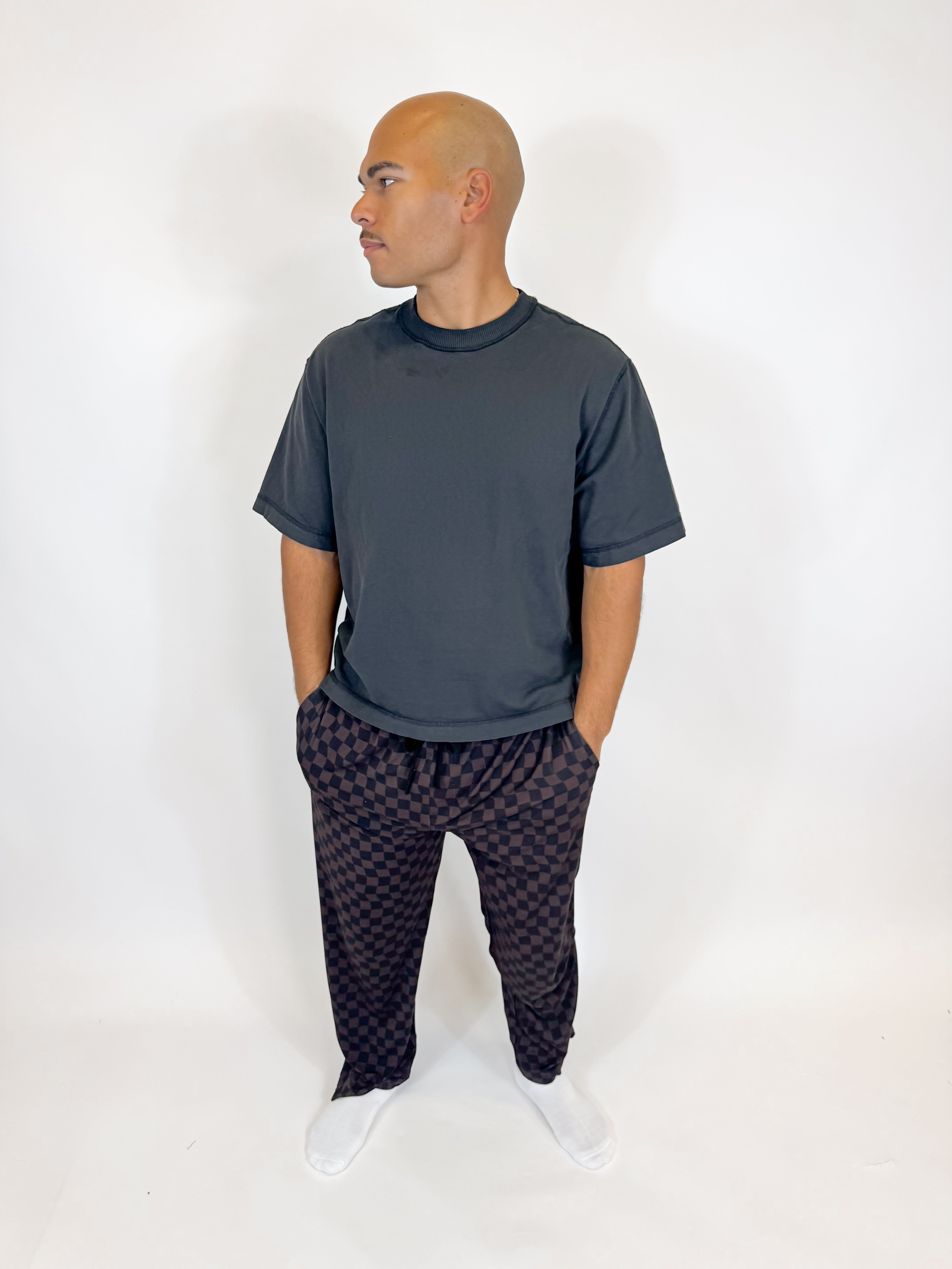 Mocha Waves Unisex Straight Leg Pants