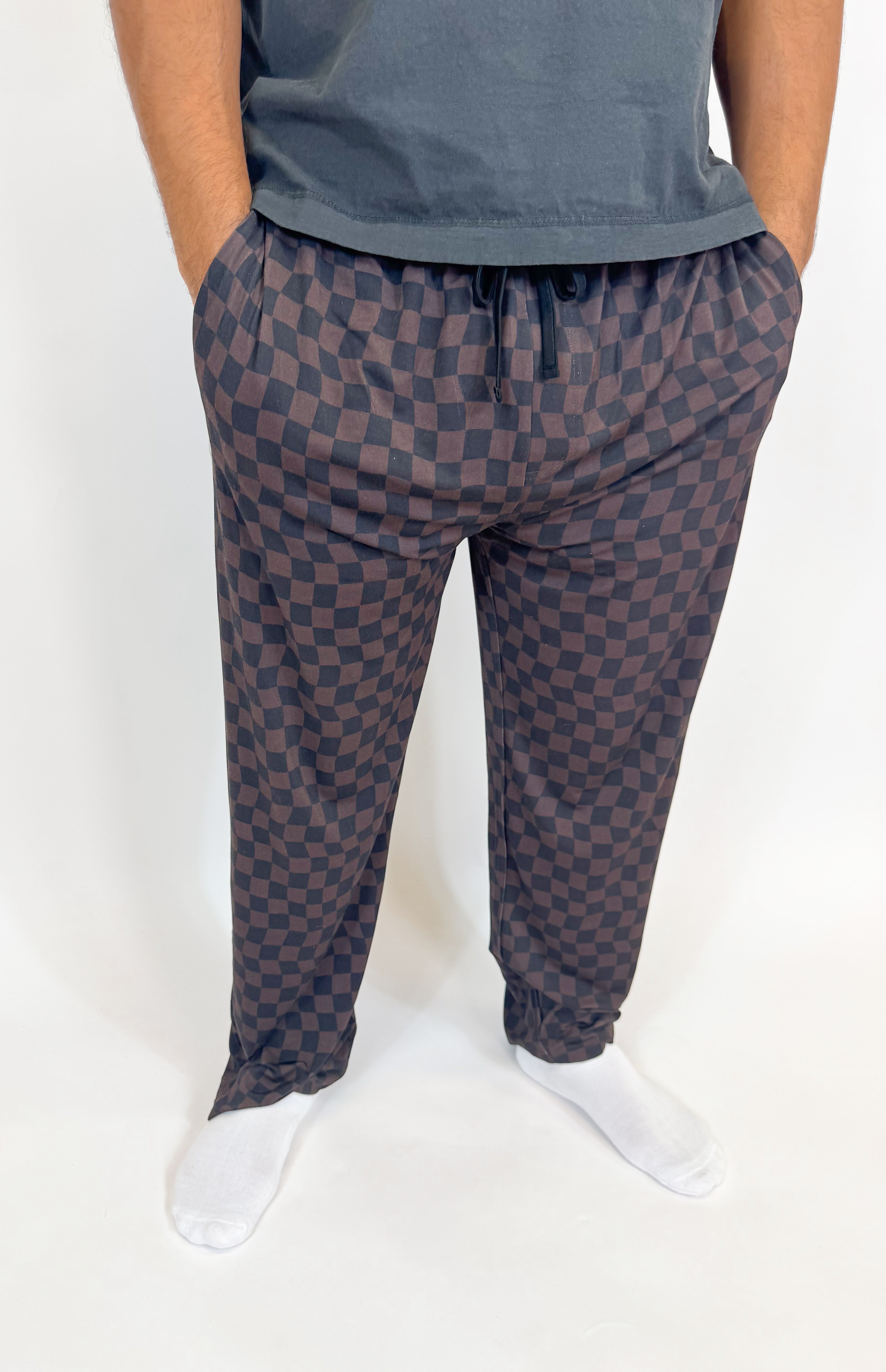 Mocha Waves Unisex Straight Leg Pants