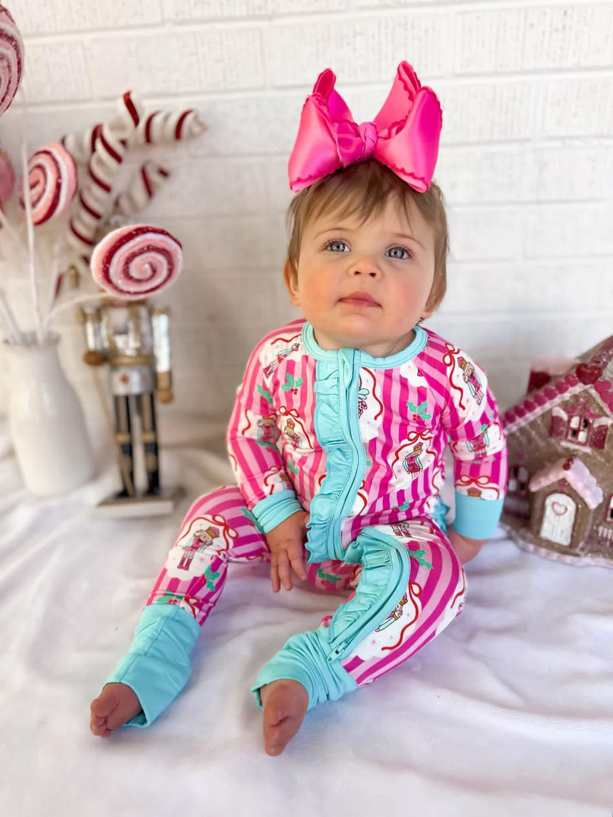 Nutcracker Noel Double Zippy Ruffle Romper