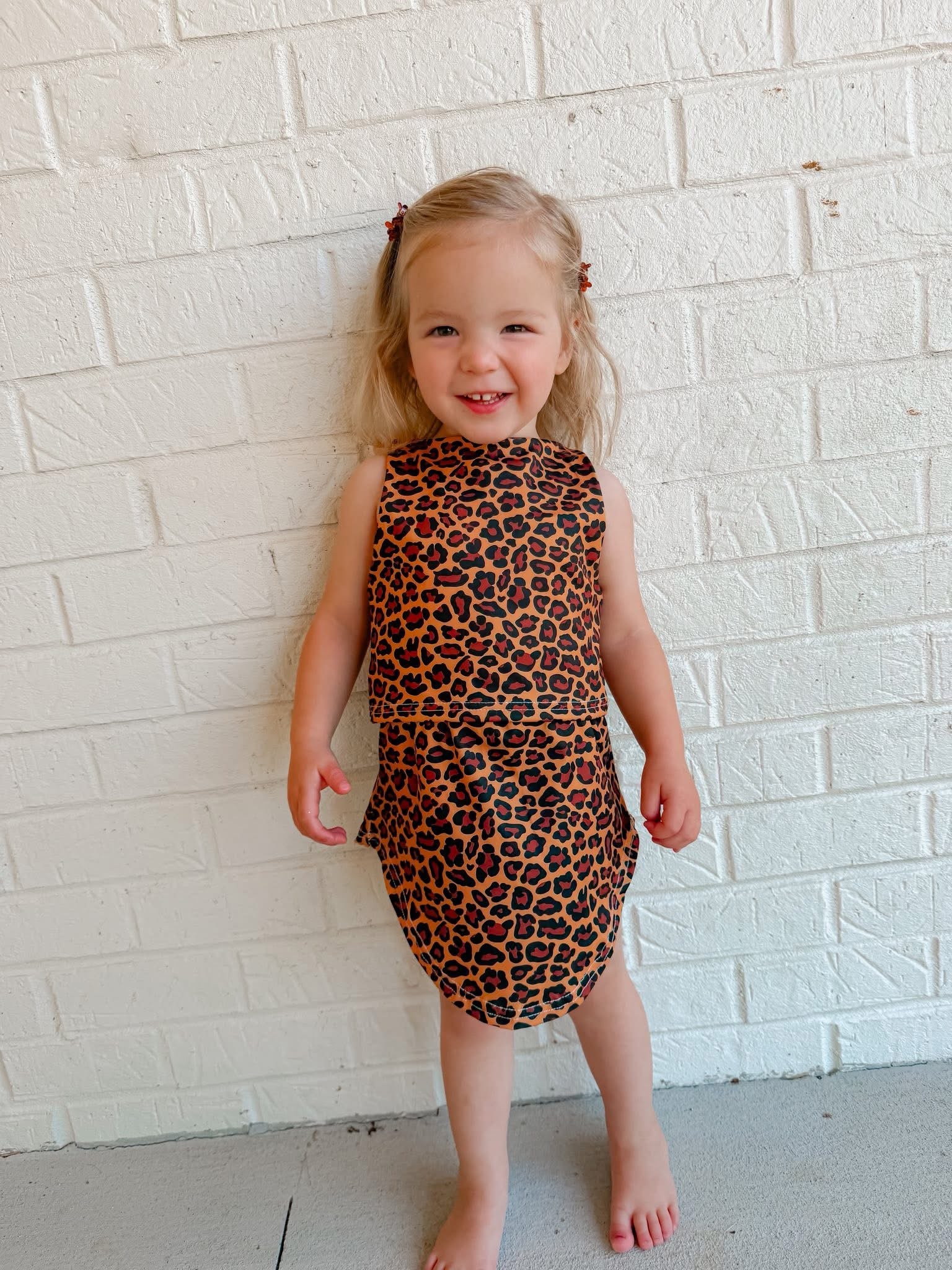 Leopard Bliss Girls Skort Set