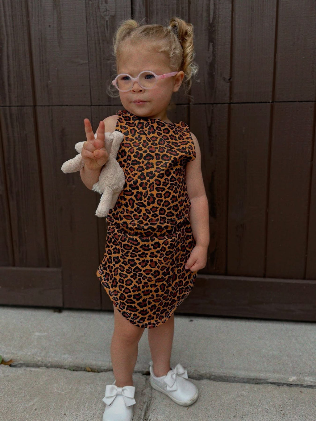 Leopard Bliss Girls Skort Set