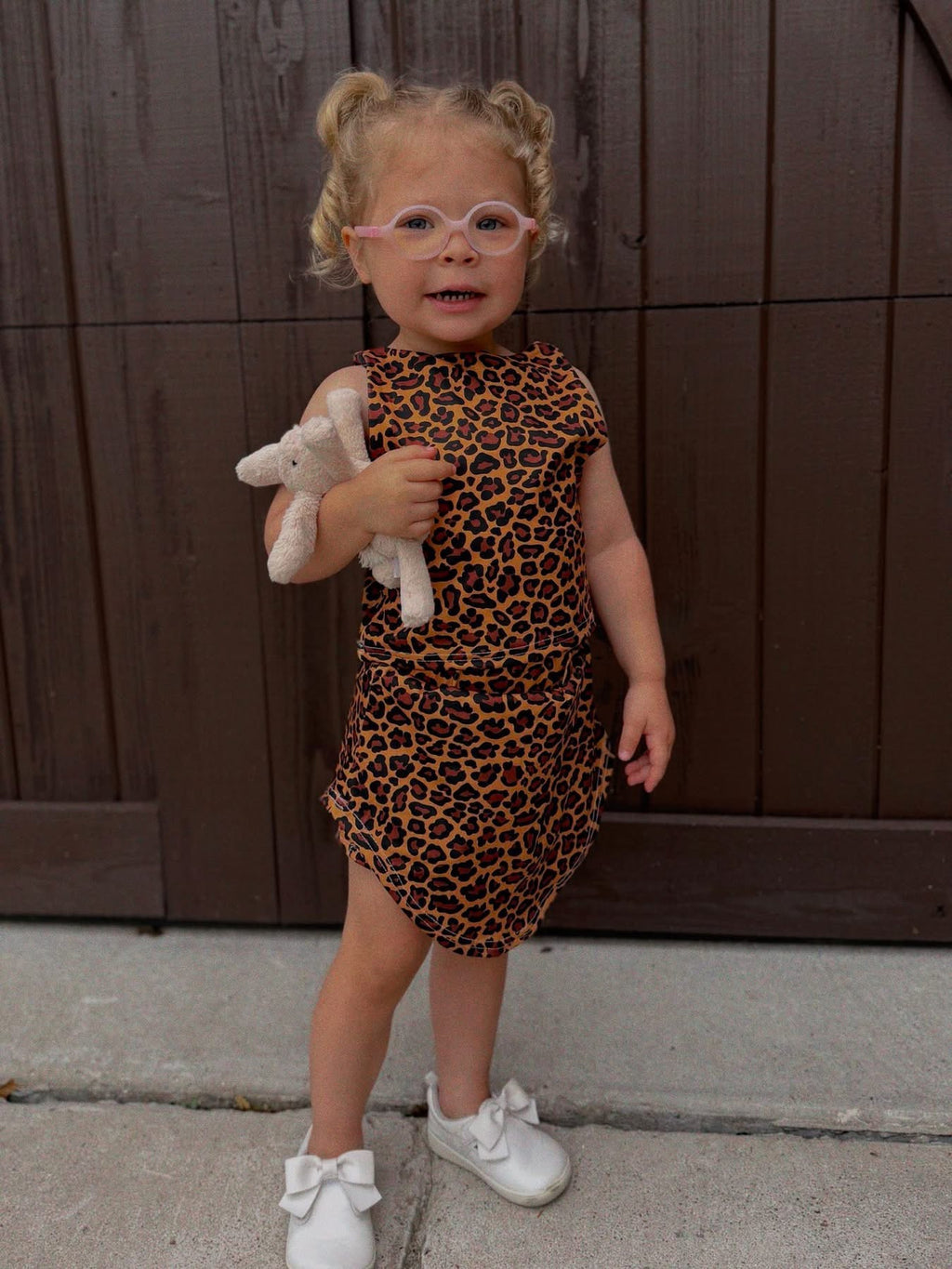 Leopard Bliss Girls Skort Set