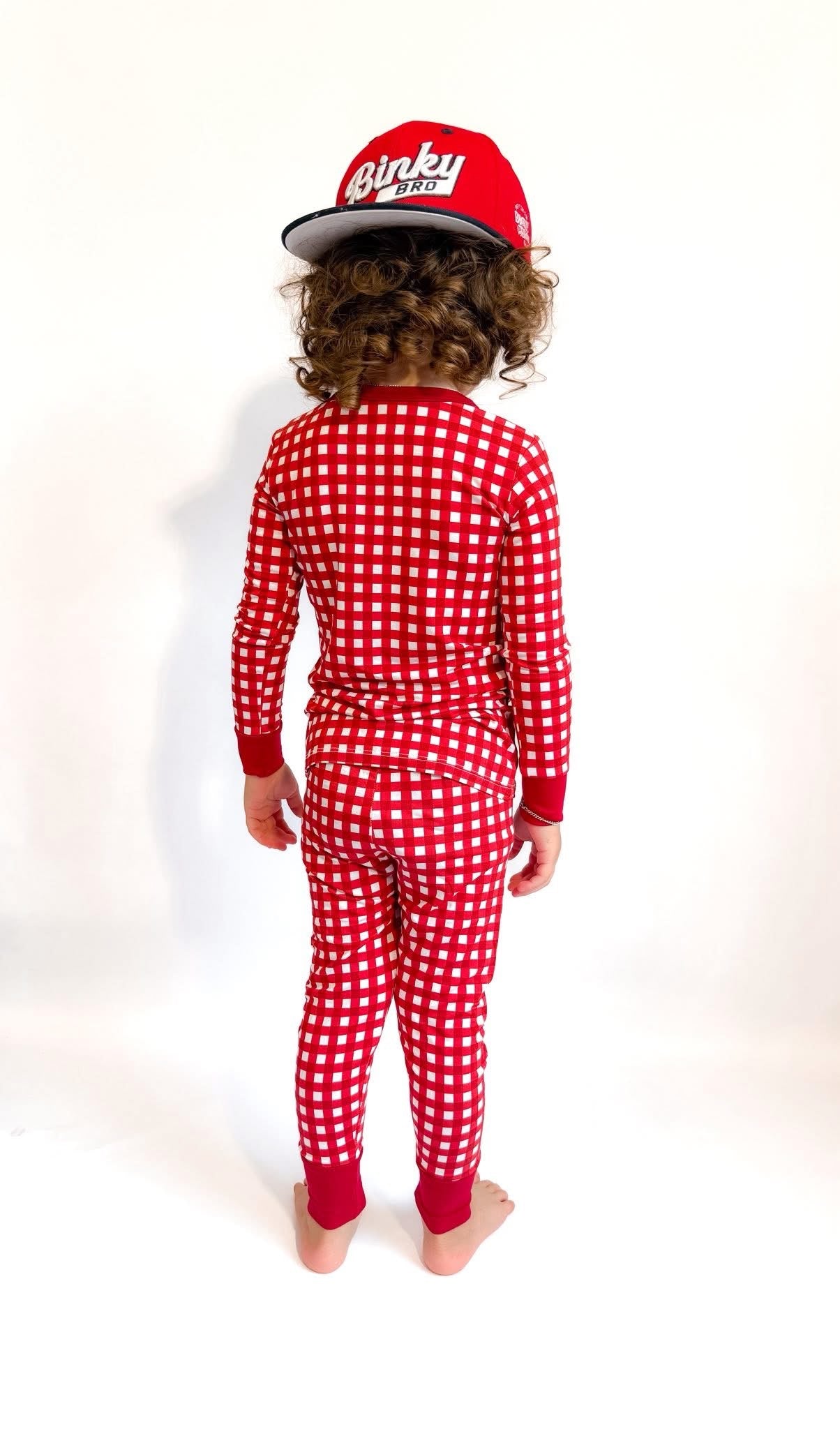 Red Gingham Two Piece Set