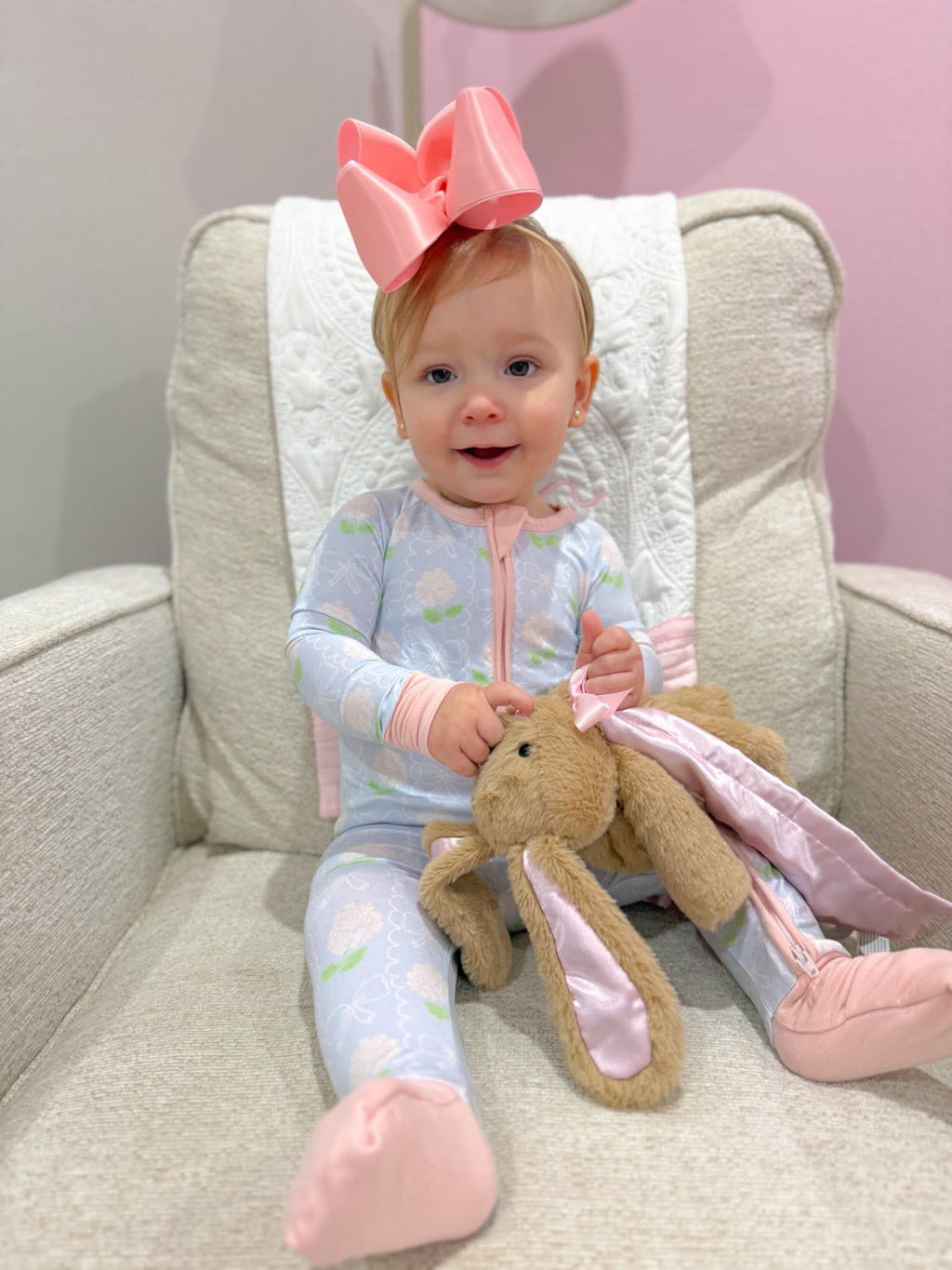 Pastel Petals Double Zippy Romper