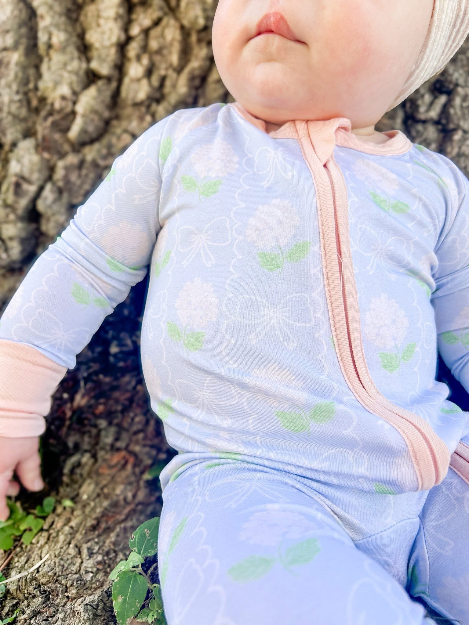 Pastel Petals Double Zippy Romper
