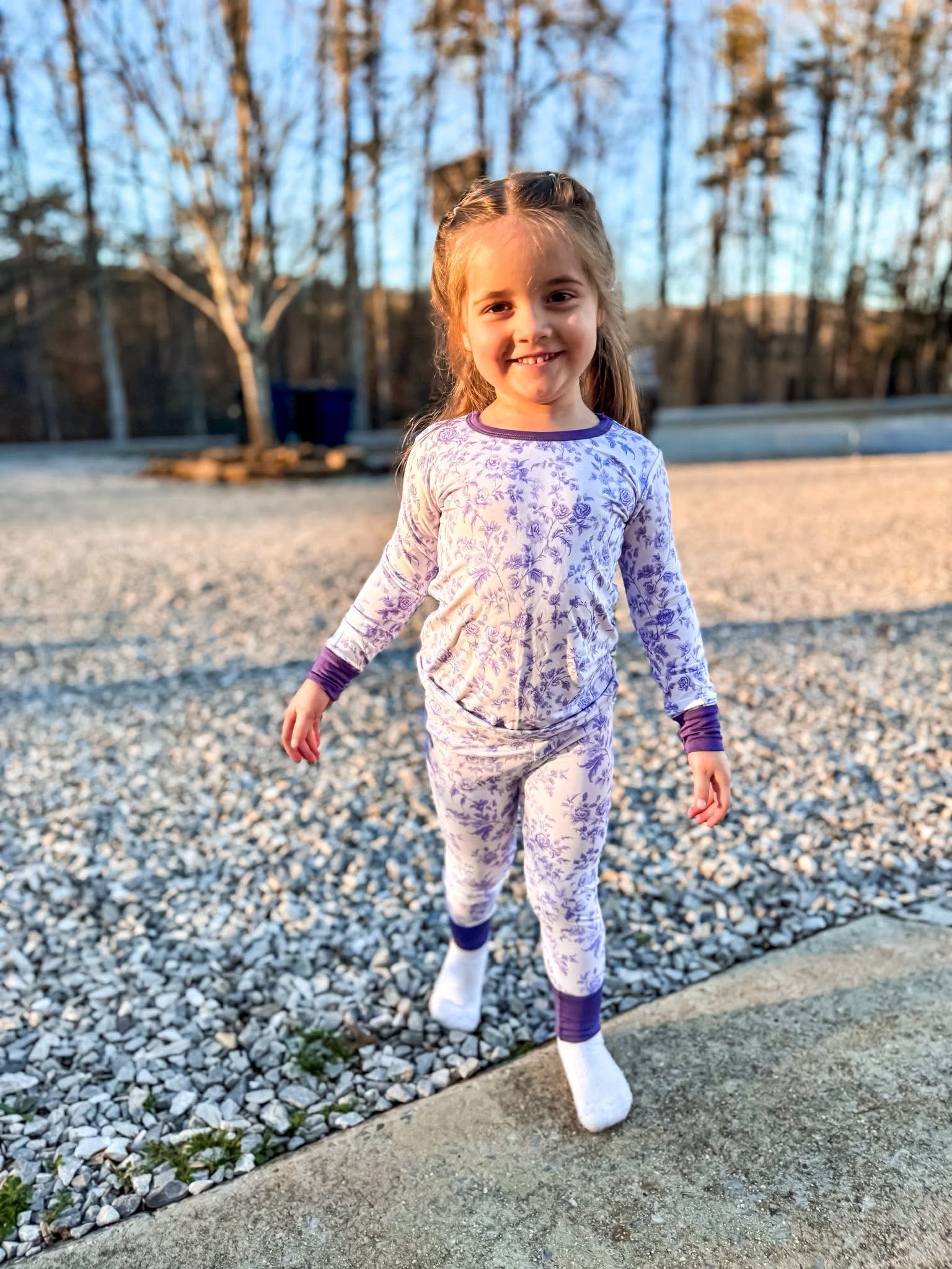 Lavender Toile Two Piece Set