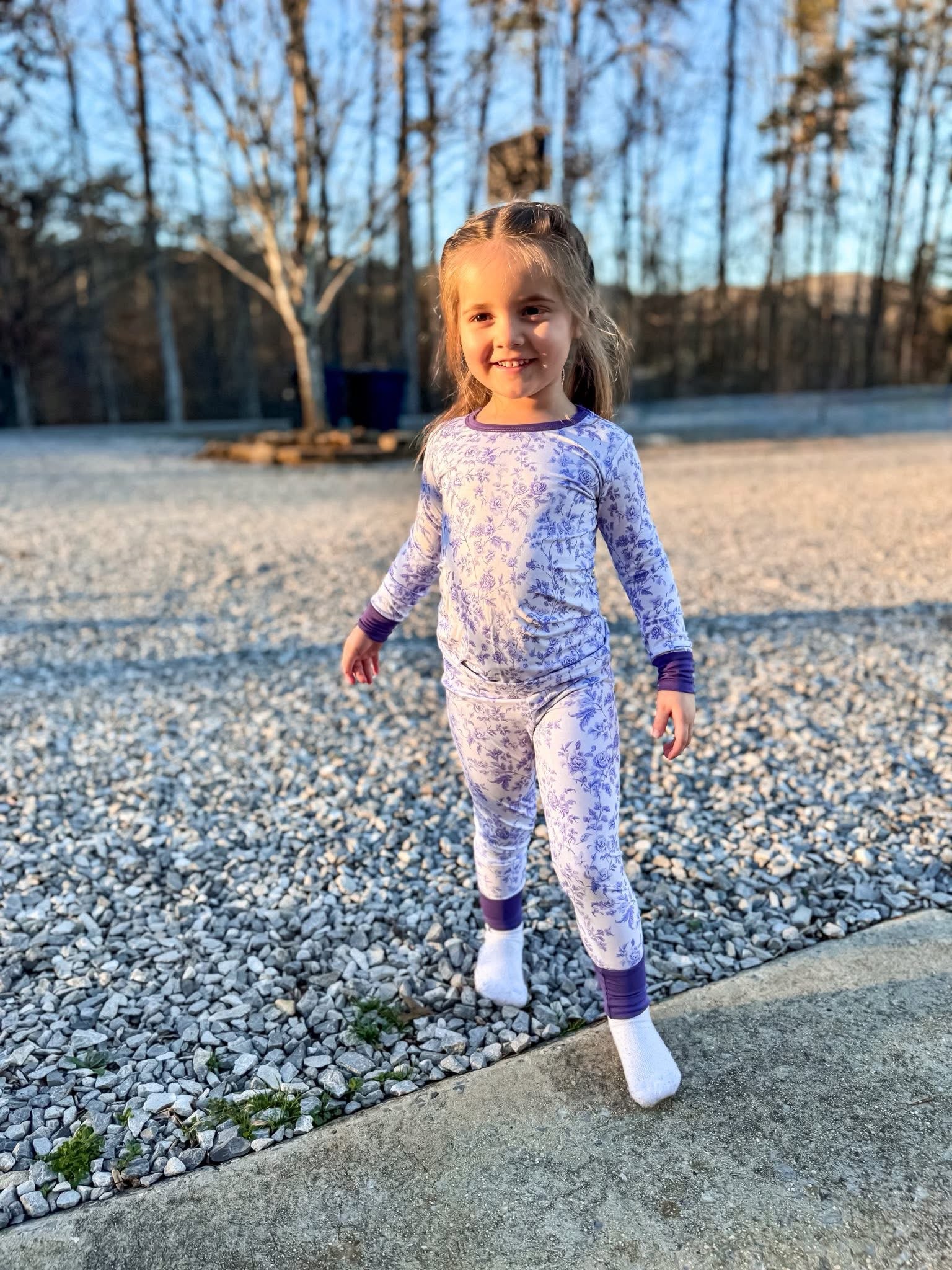 Lavender Toile Two Piece Set