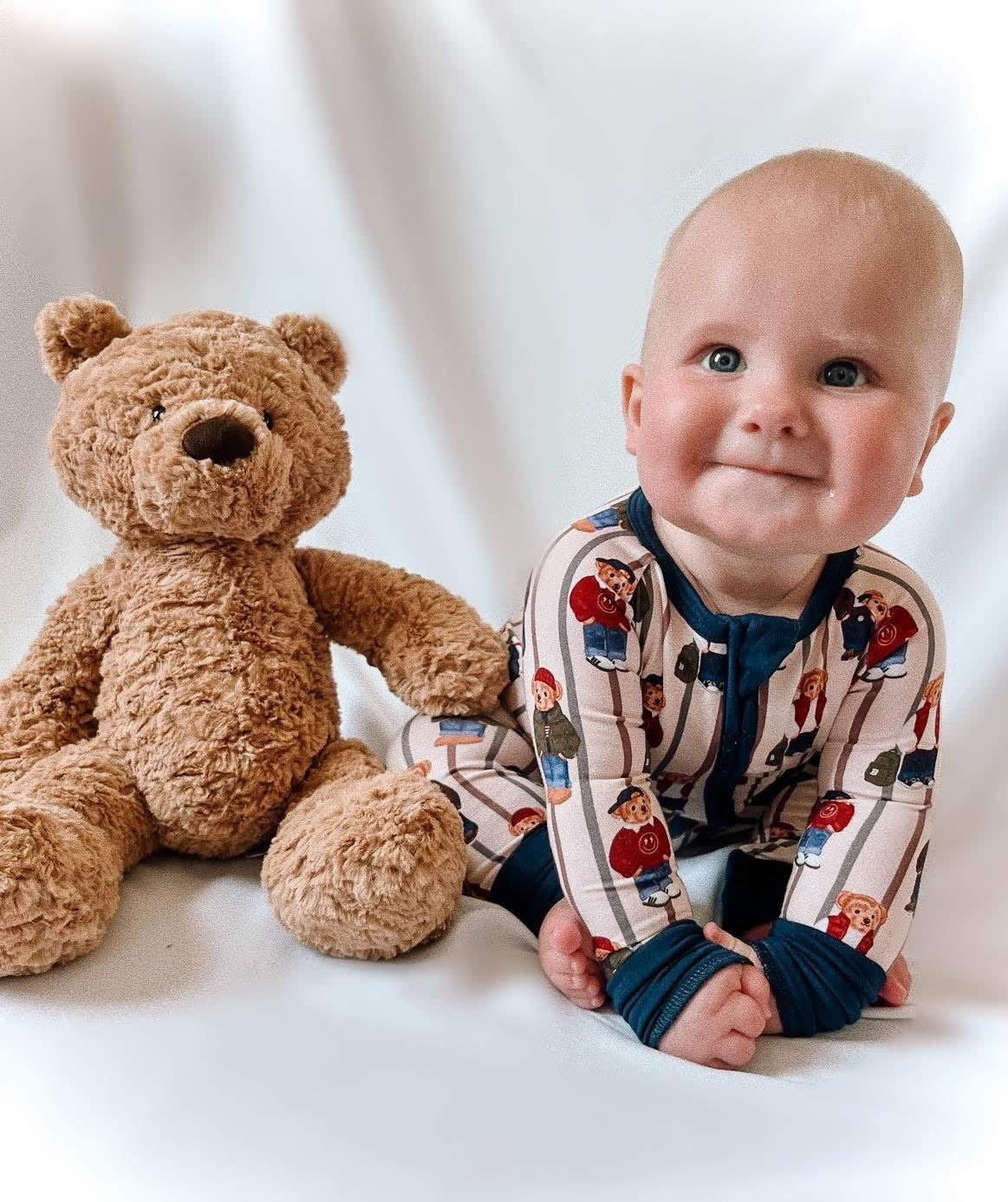 Classic Bears Double Zippy Romper