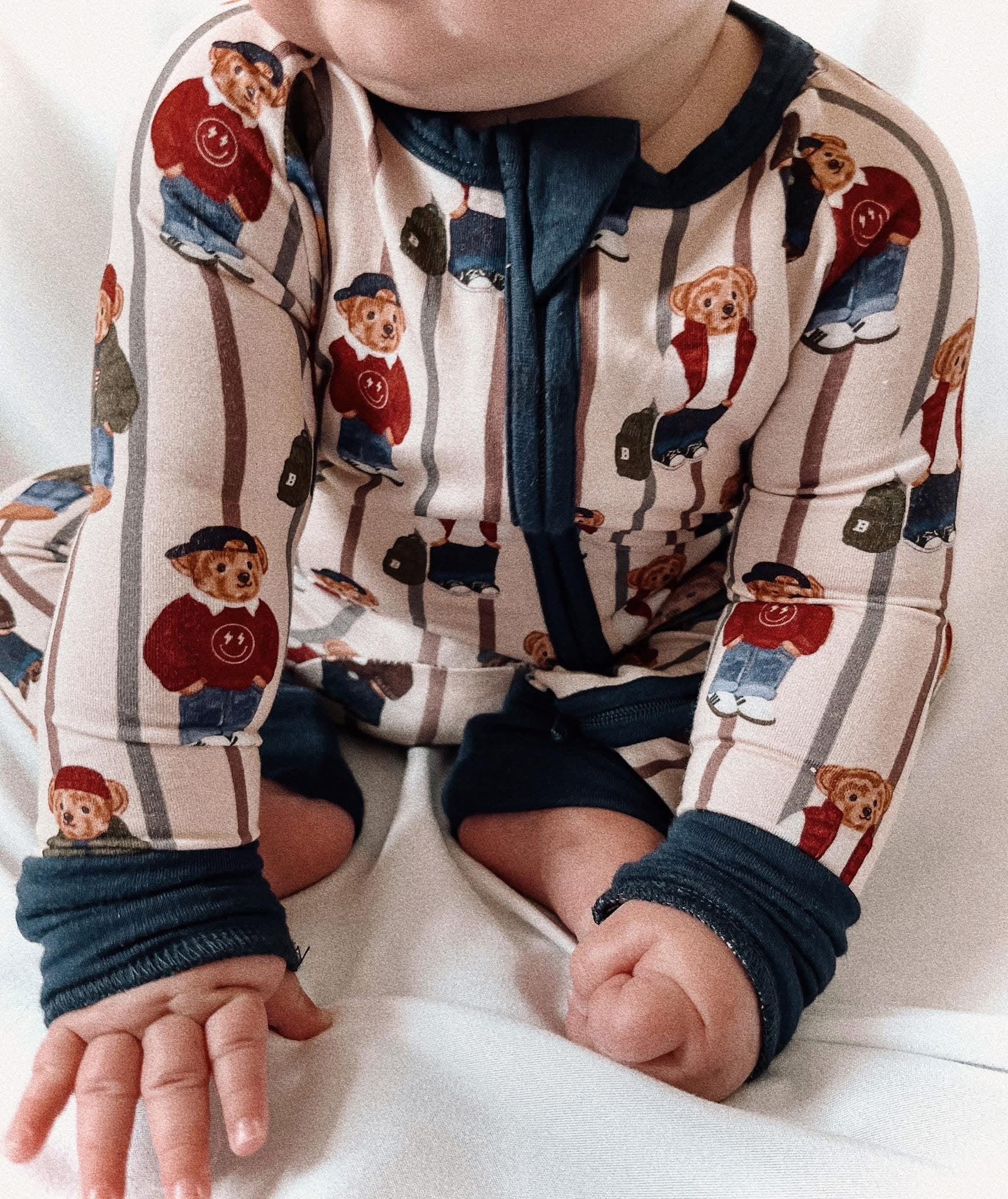 Classic Bears Double Zippy Romper