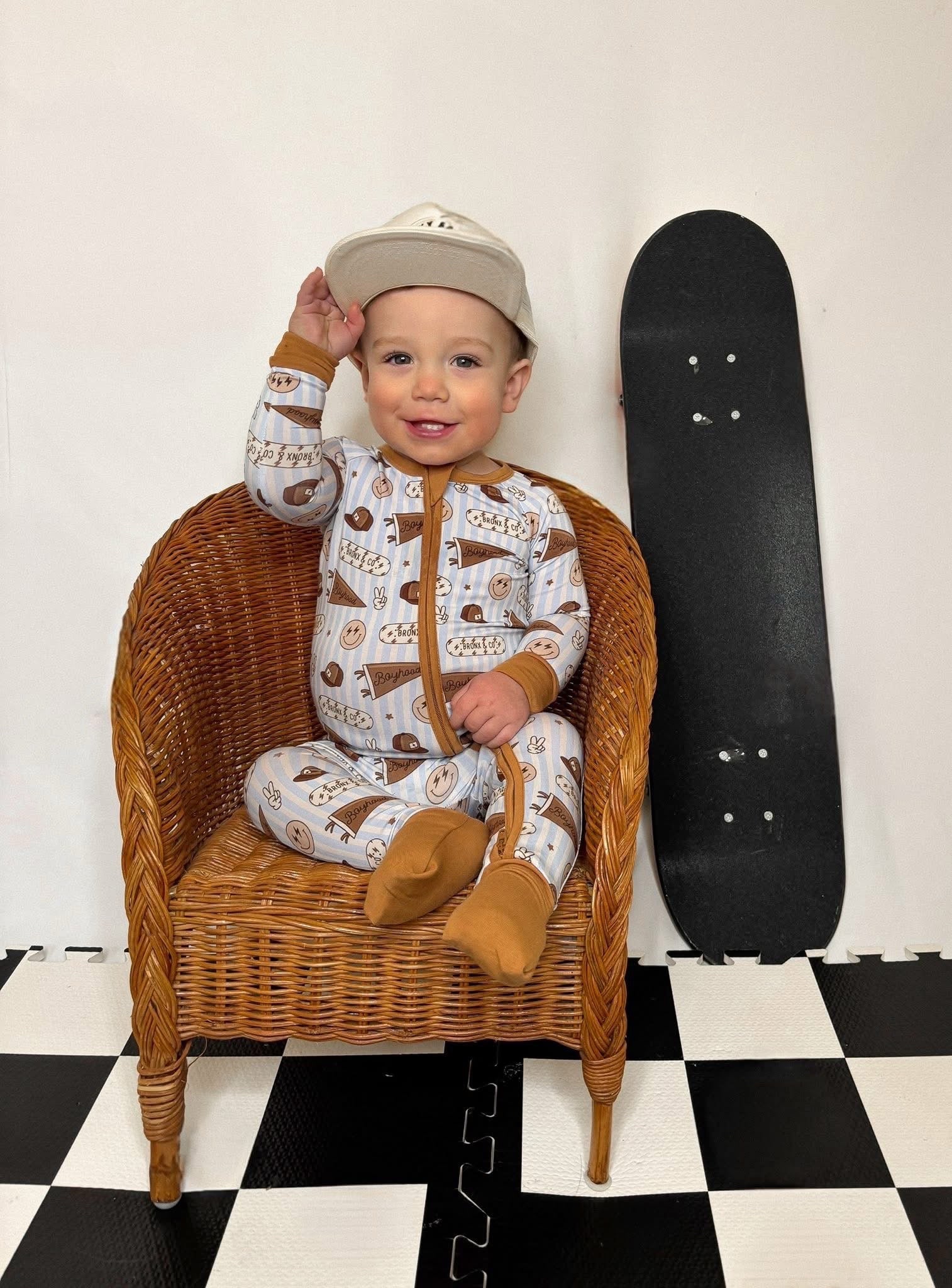 Boyhood Double Zippy Romper