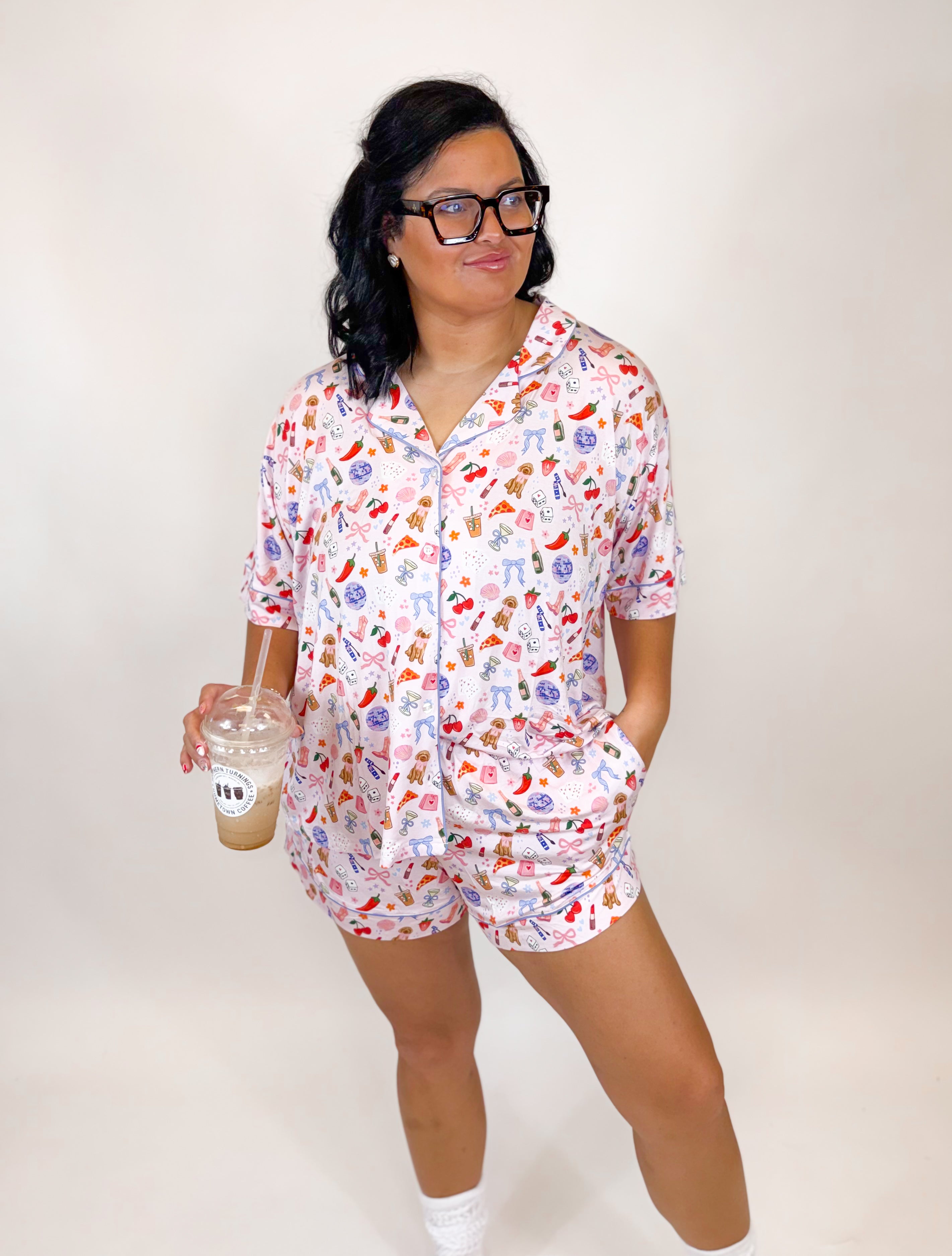 Literally just a girl Womens Short Set