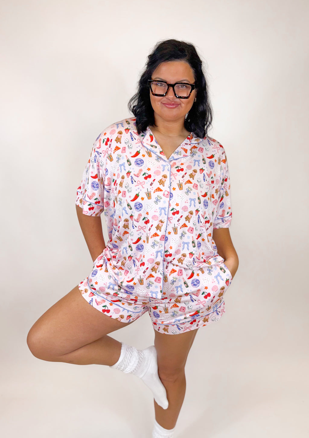 Literally just a girl Womens Short Set