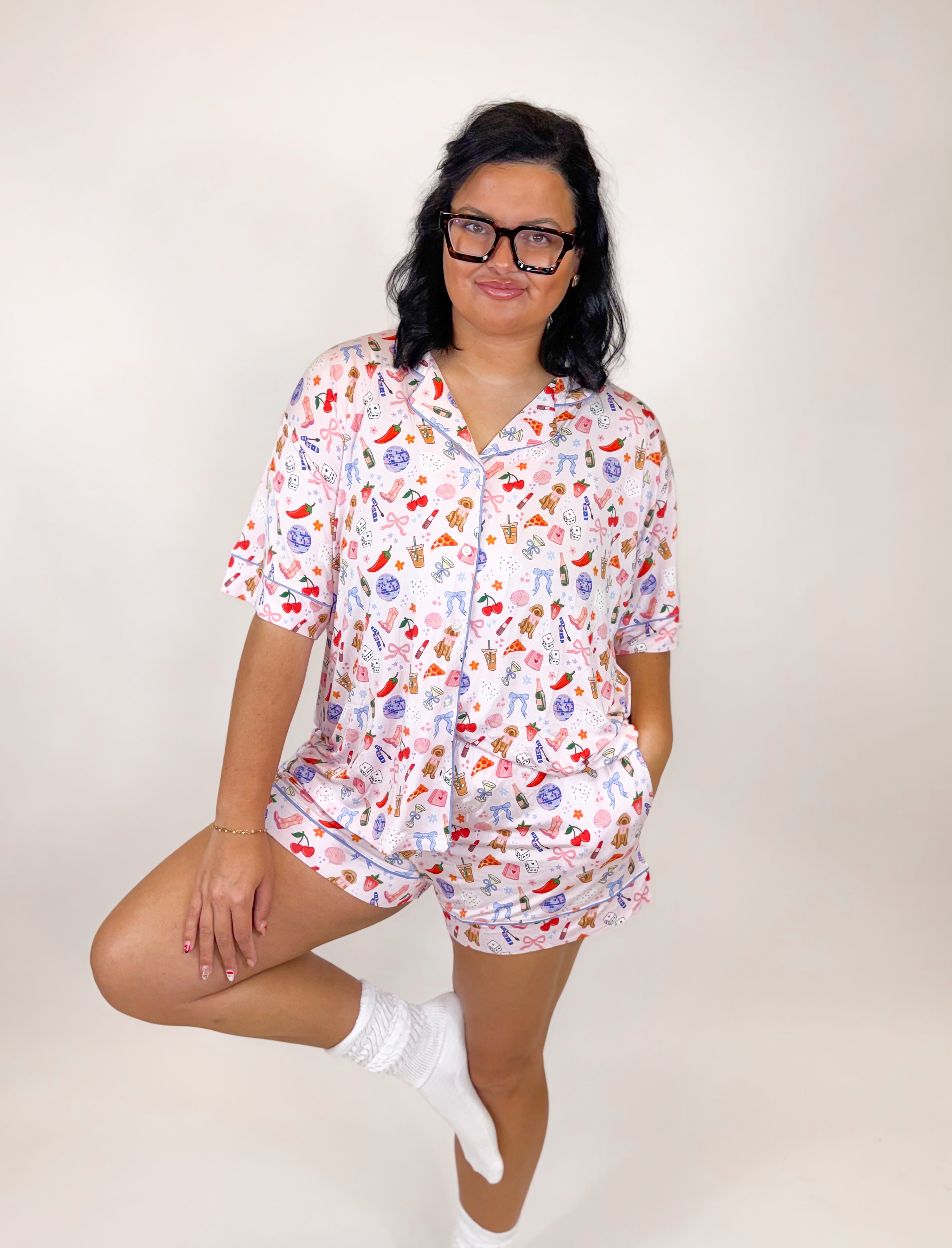 Literally just a girl Womens Short Set