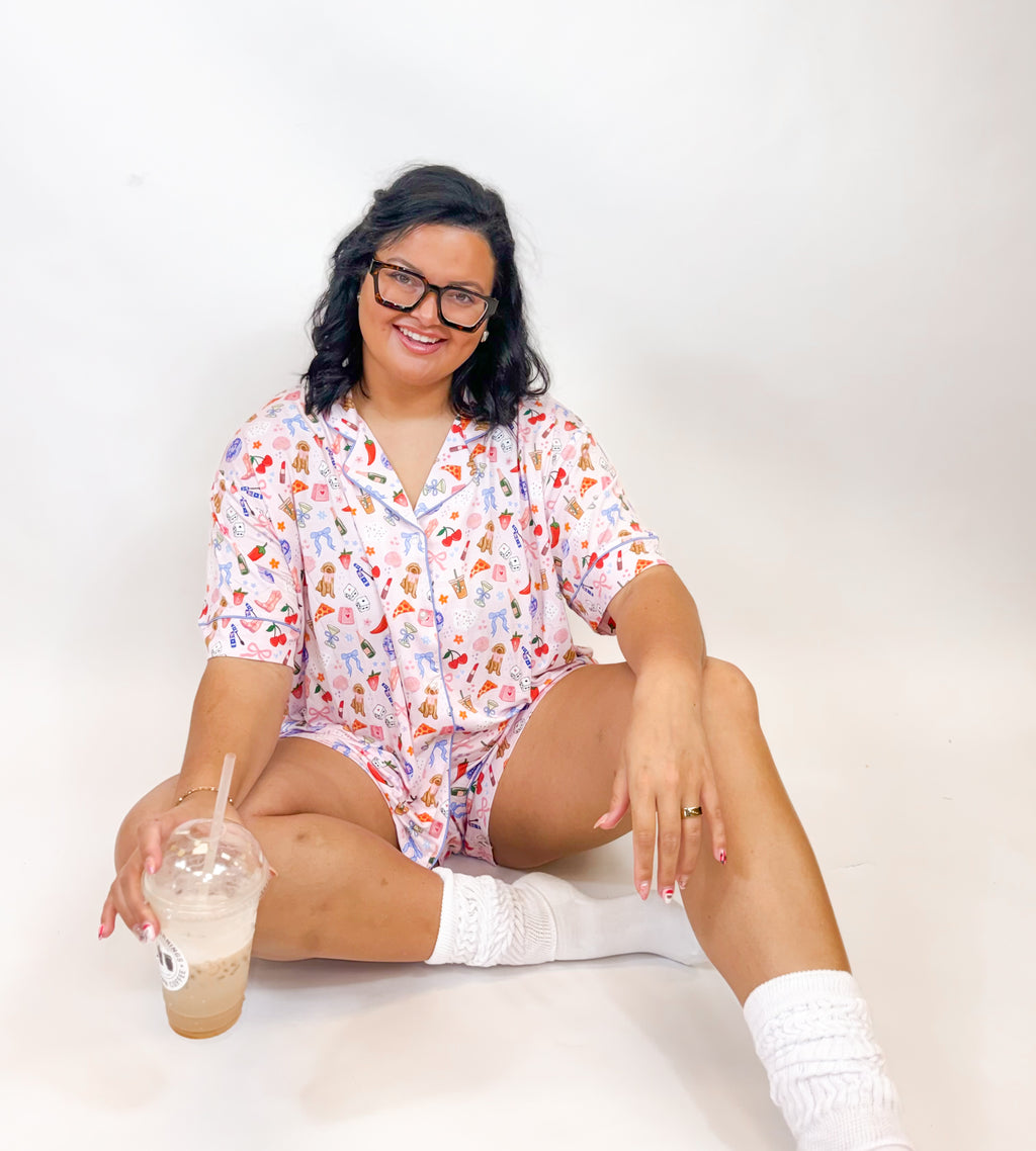 Literally just a girl Womens Short Set