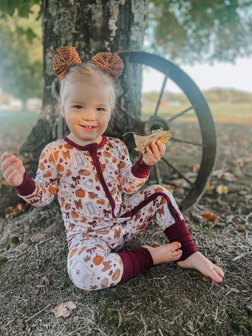 Autumn Babe Double Zippy Romper