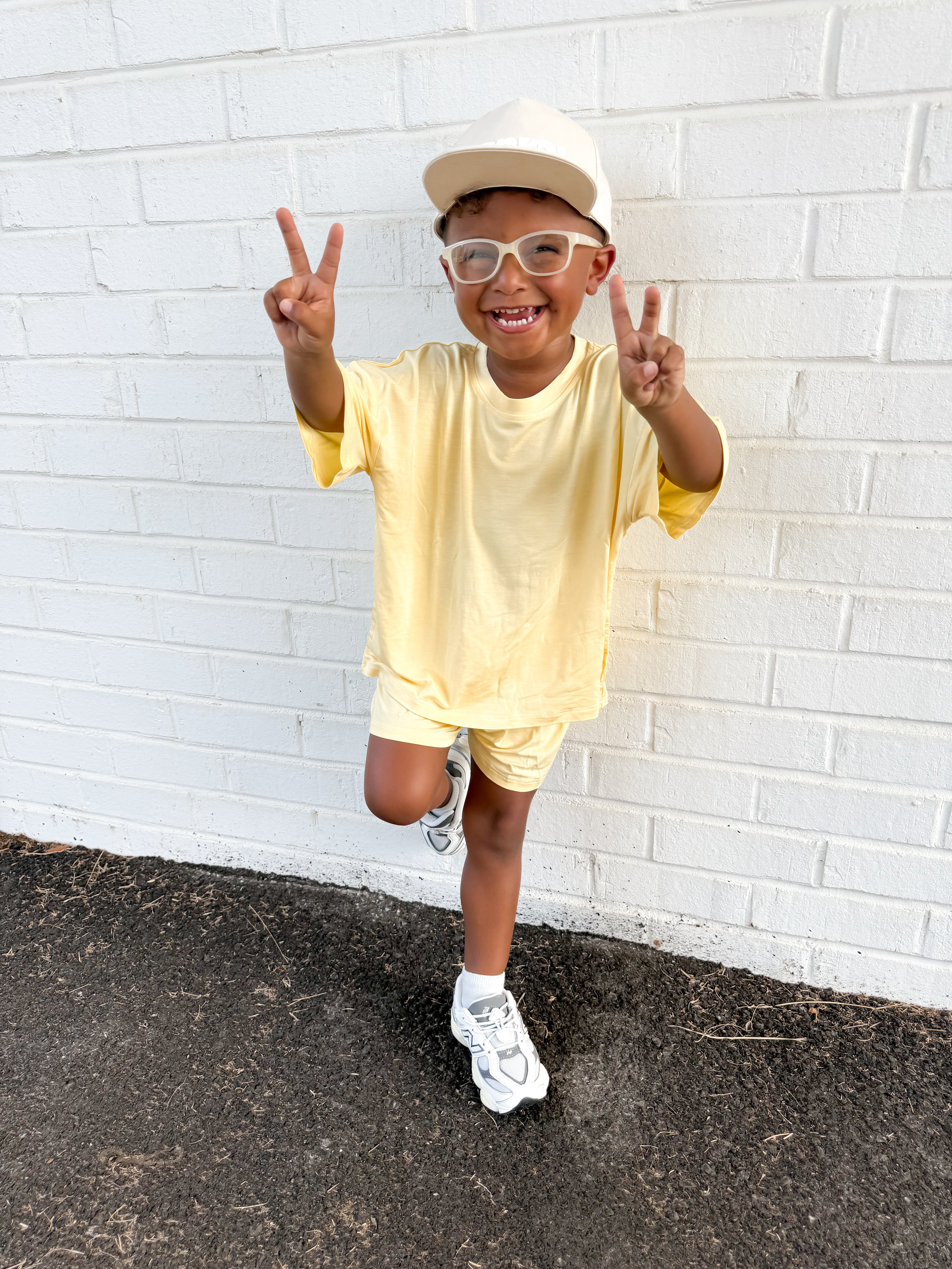 Banana Split Oversized Short Set