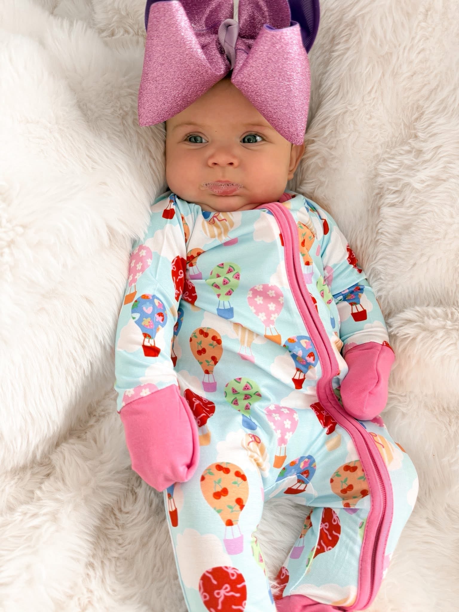 Sweet Skies Double Zippy Romper