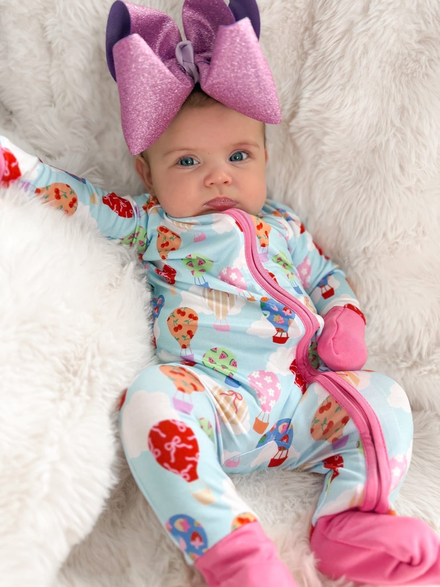 Sweet Skies Double Zippy Romper