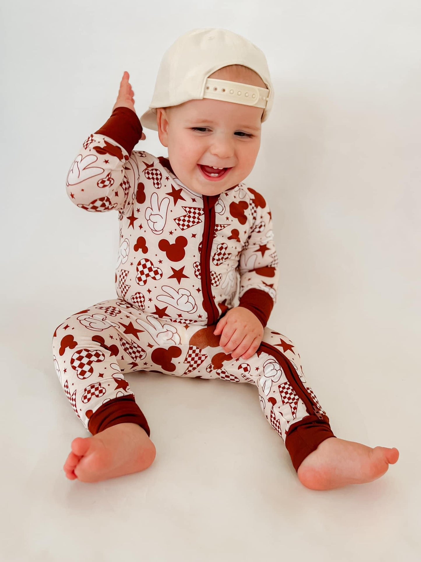 Retro magic Double Zippy Romper