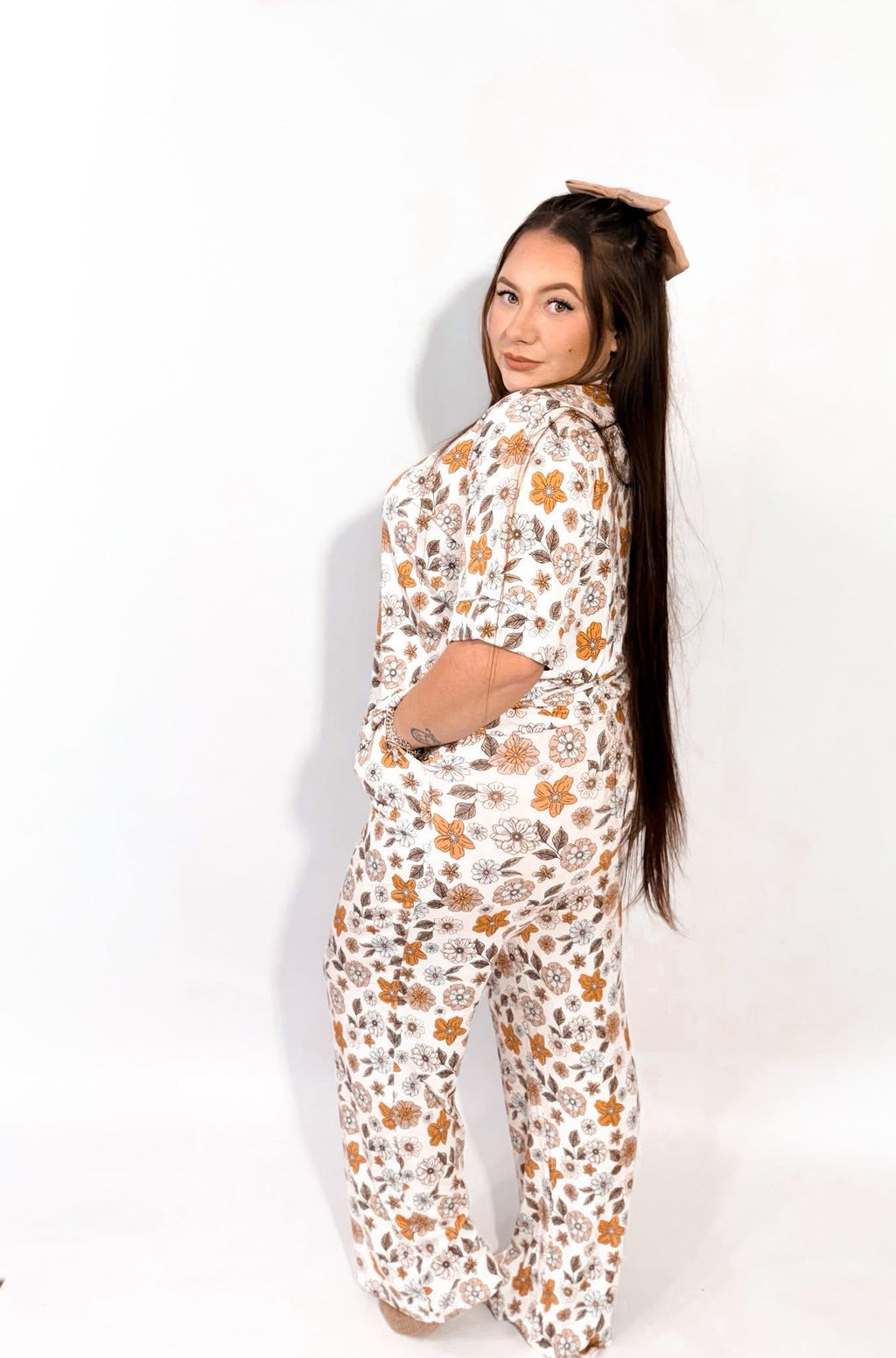 Josie Floral Womens Pant Set
