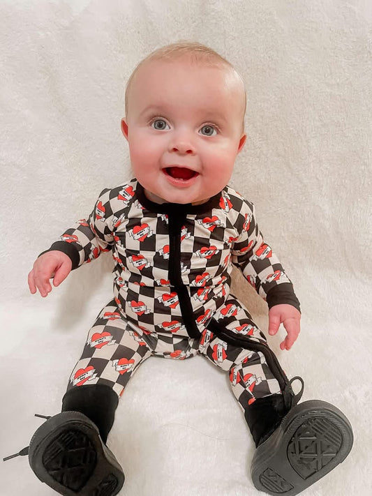 Mamas Boy Double Zippy Romper