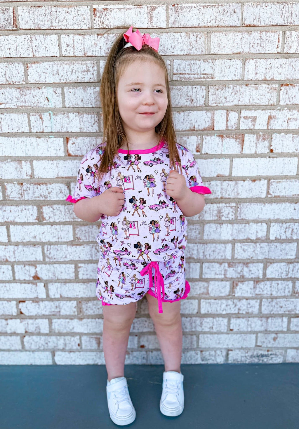 Life in Plastic Kids Ruffle Short Set