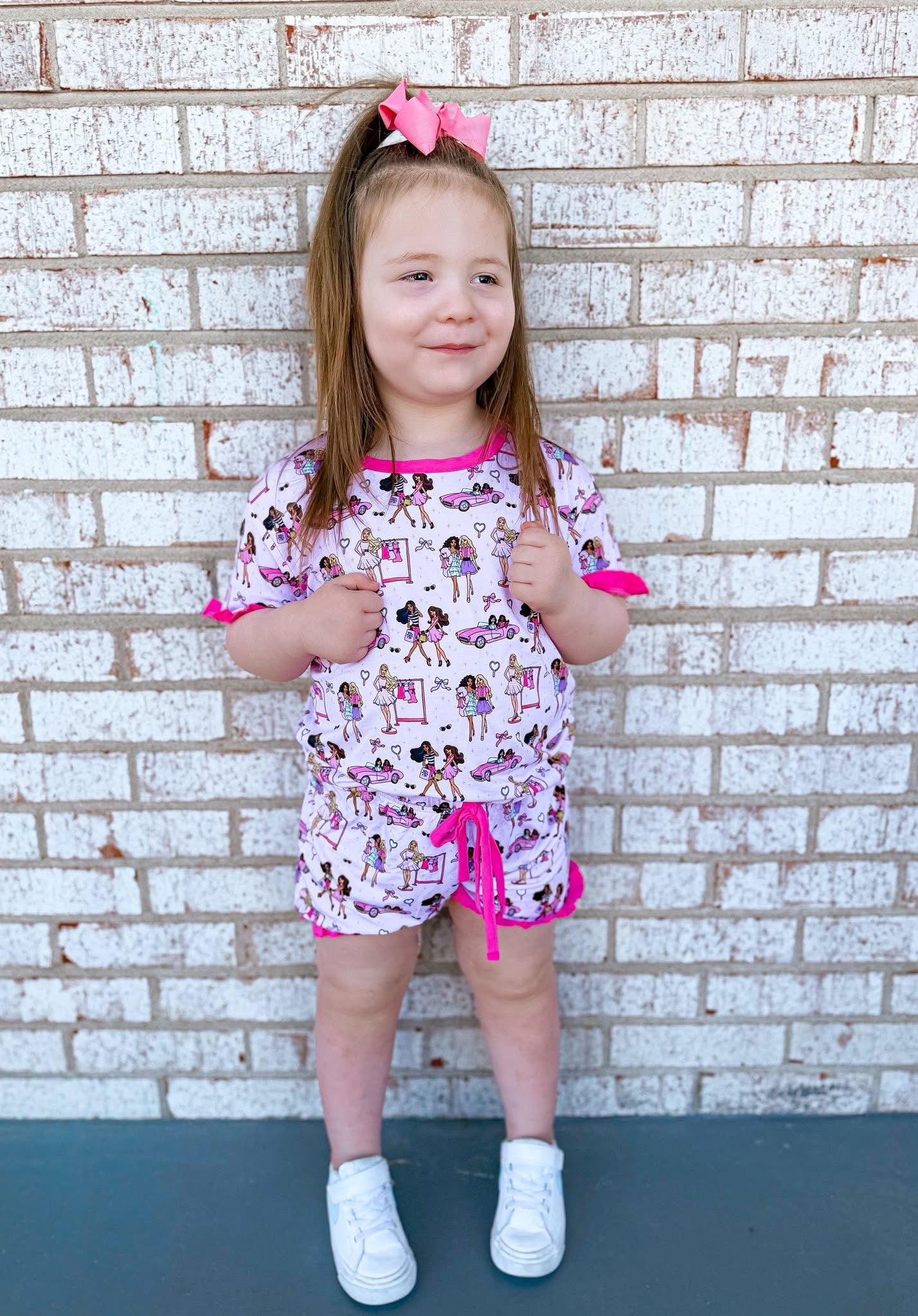 Life in Plastic Kids Ruffle Short Set