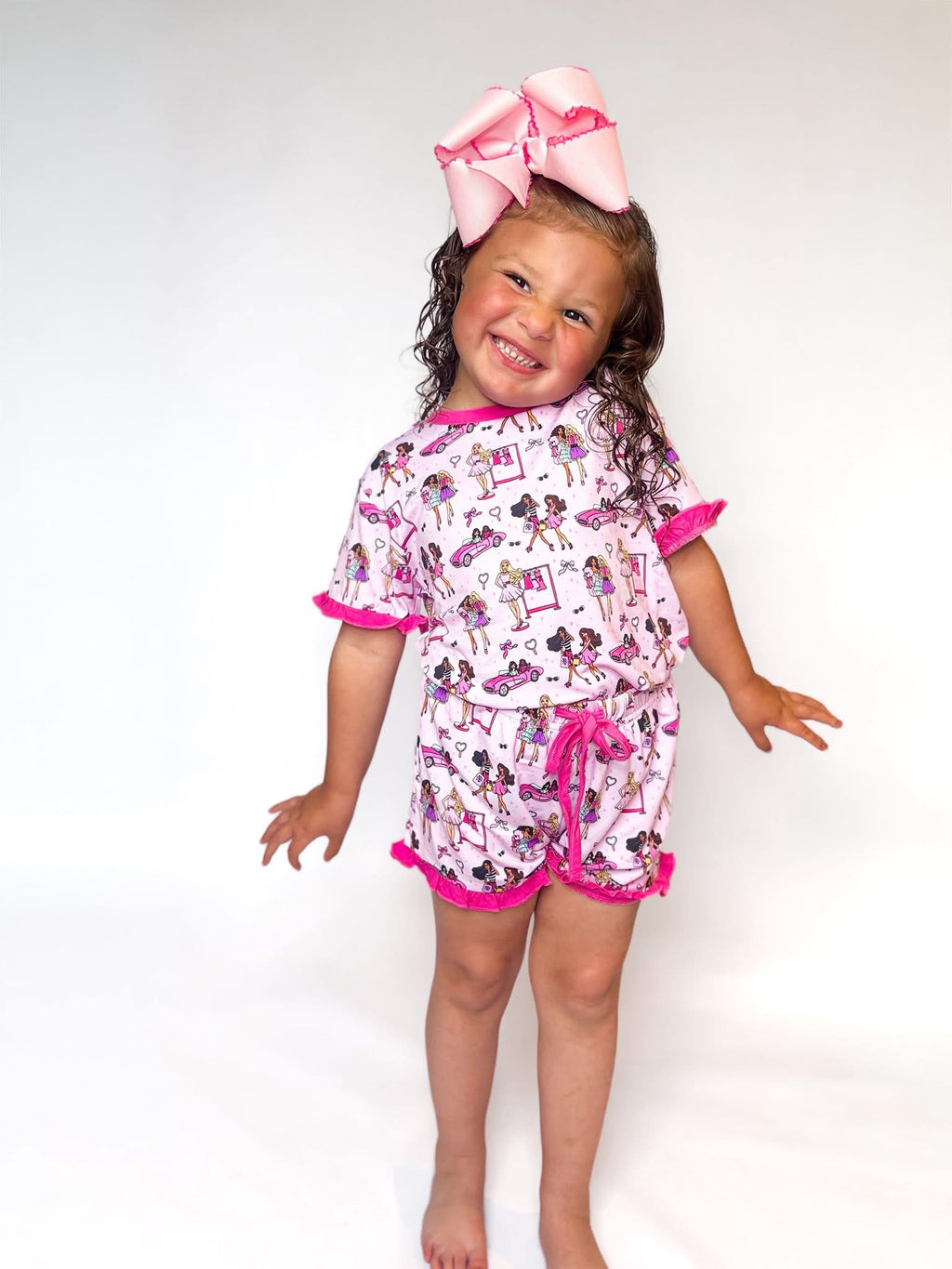 Life in Plastic Kids Ruffle Short Set