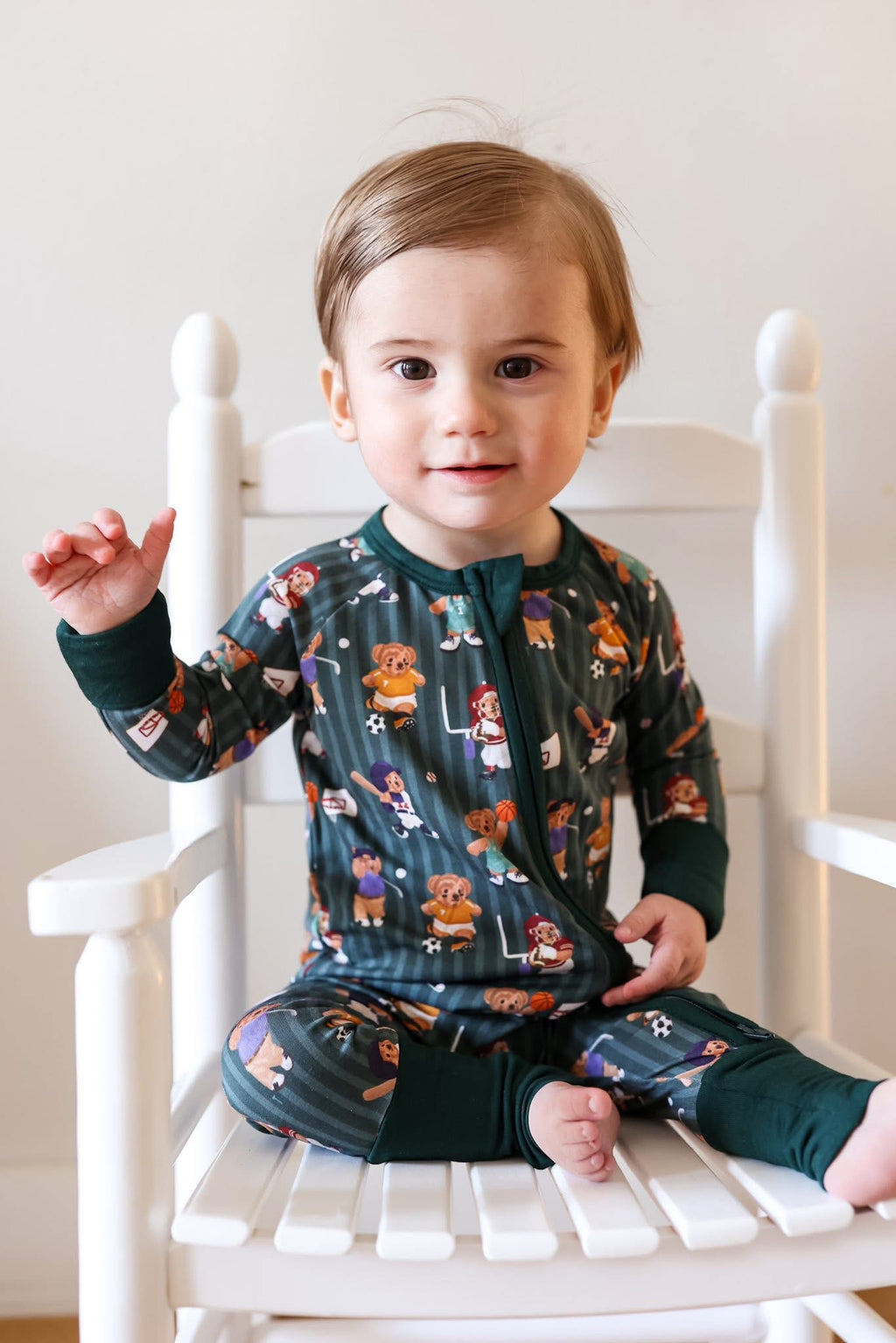 Rookie Bears Double Zippy Romper