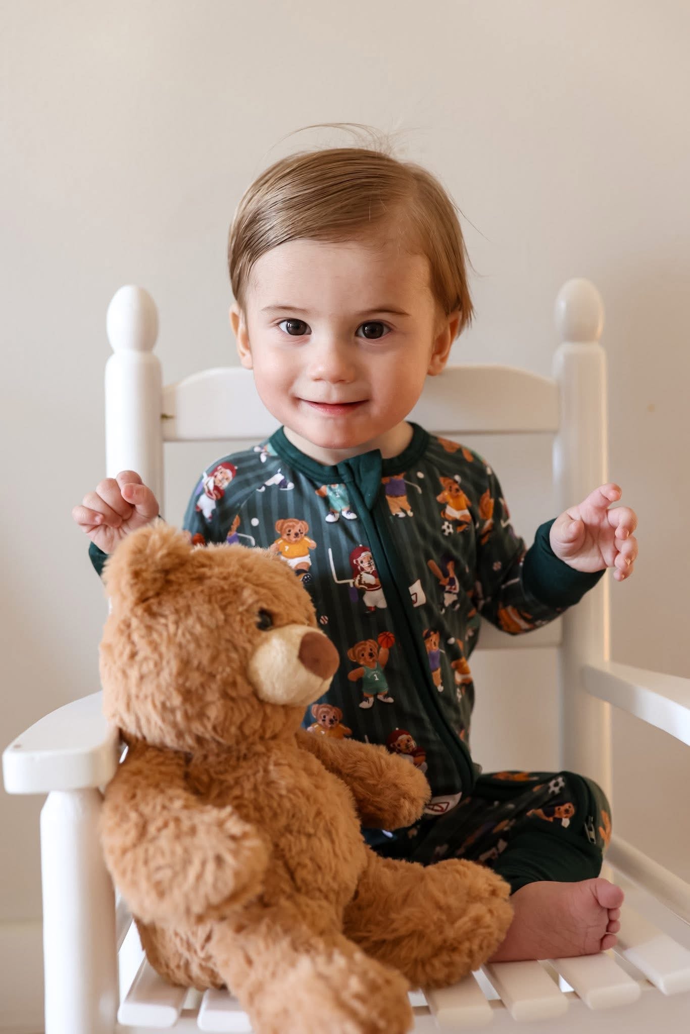 Rookie Bears Double Zippy Romper