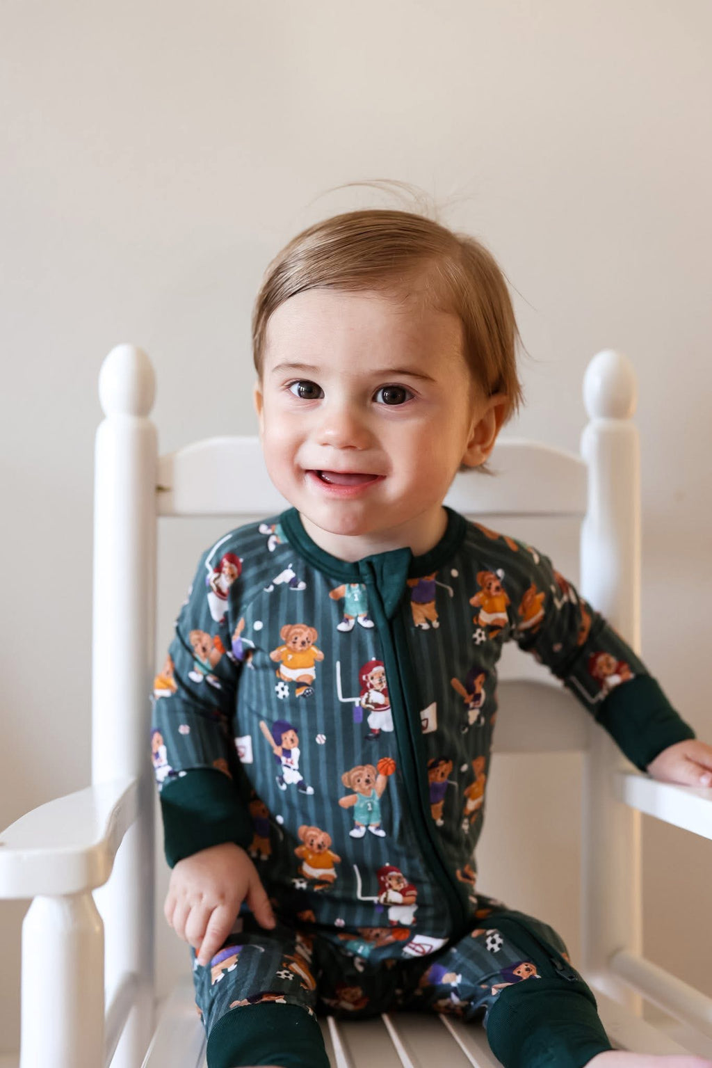 Rookie Bears Double Zippy Romper