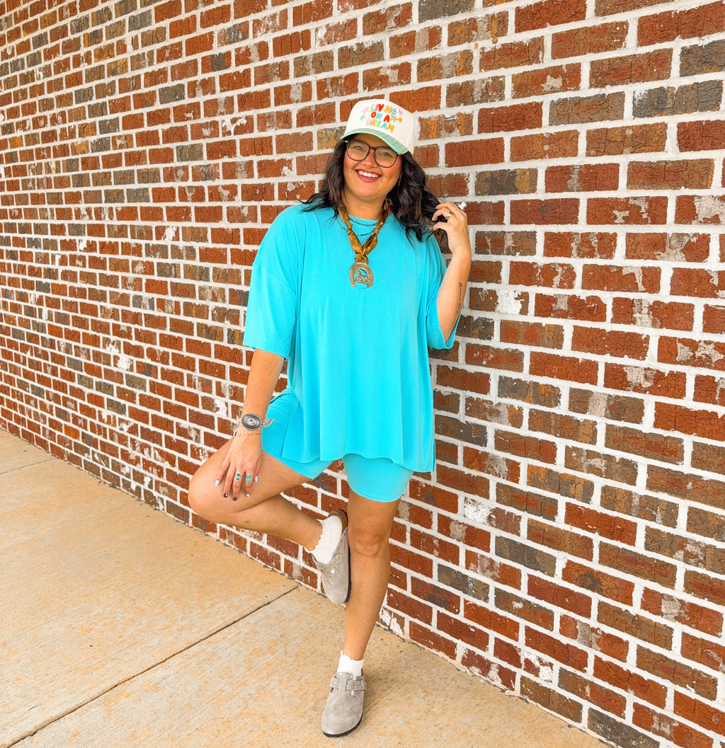 Blue Bell Womens Biker Short Set