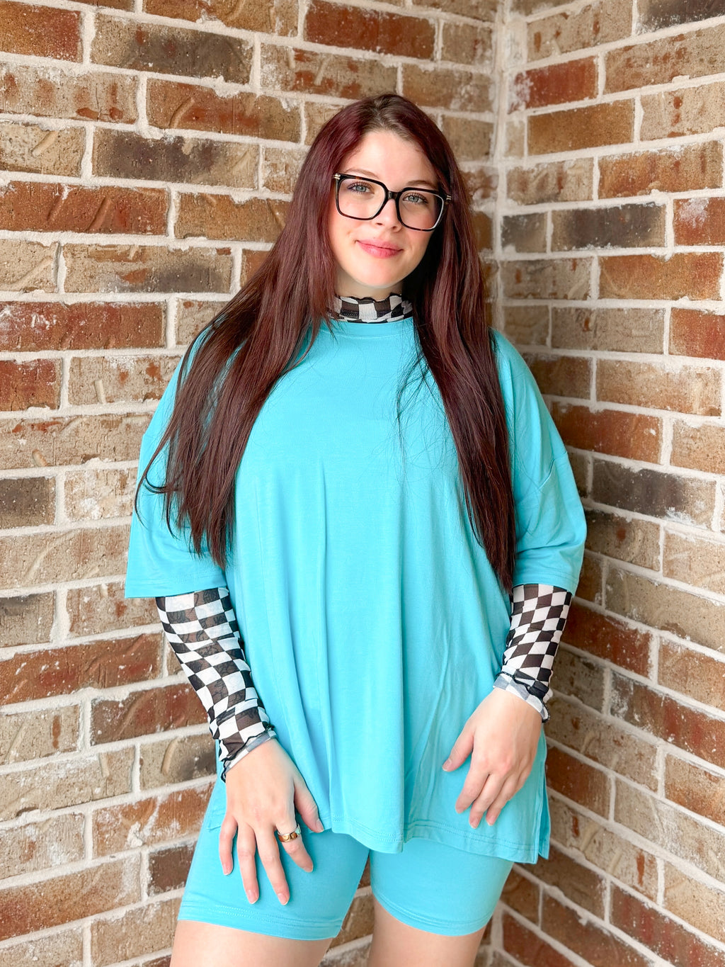 Blue Bell Womens Biker Short Set