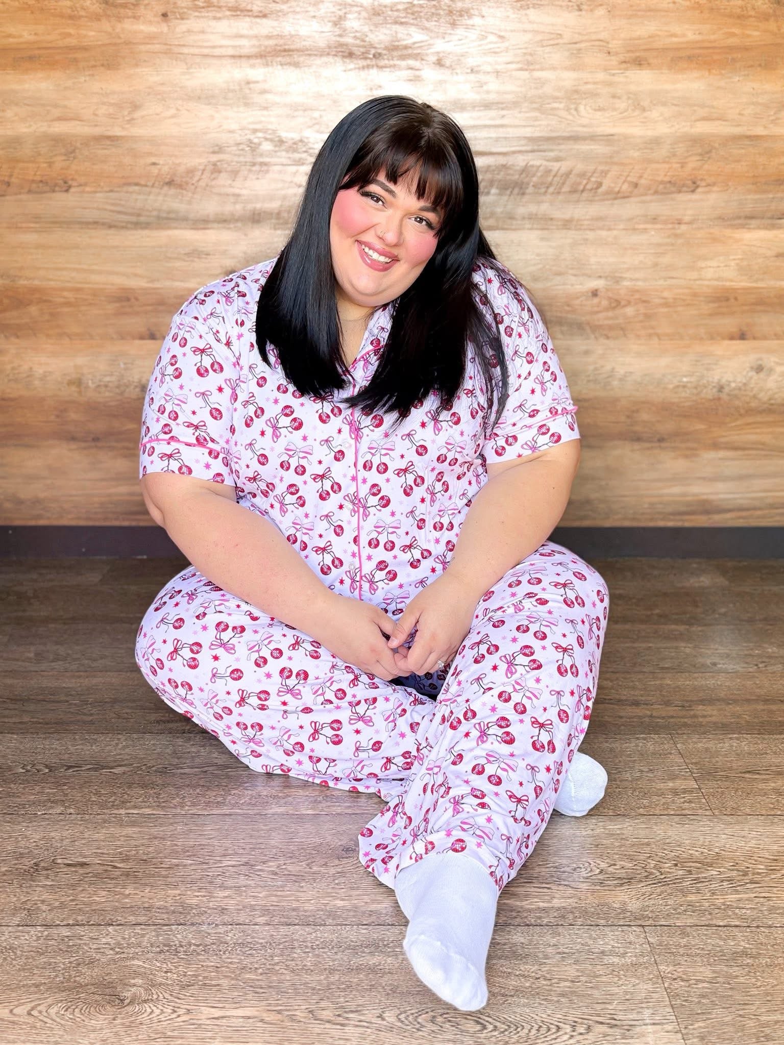 Disco Cherries Womens Pant Set