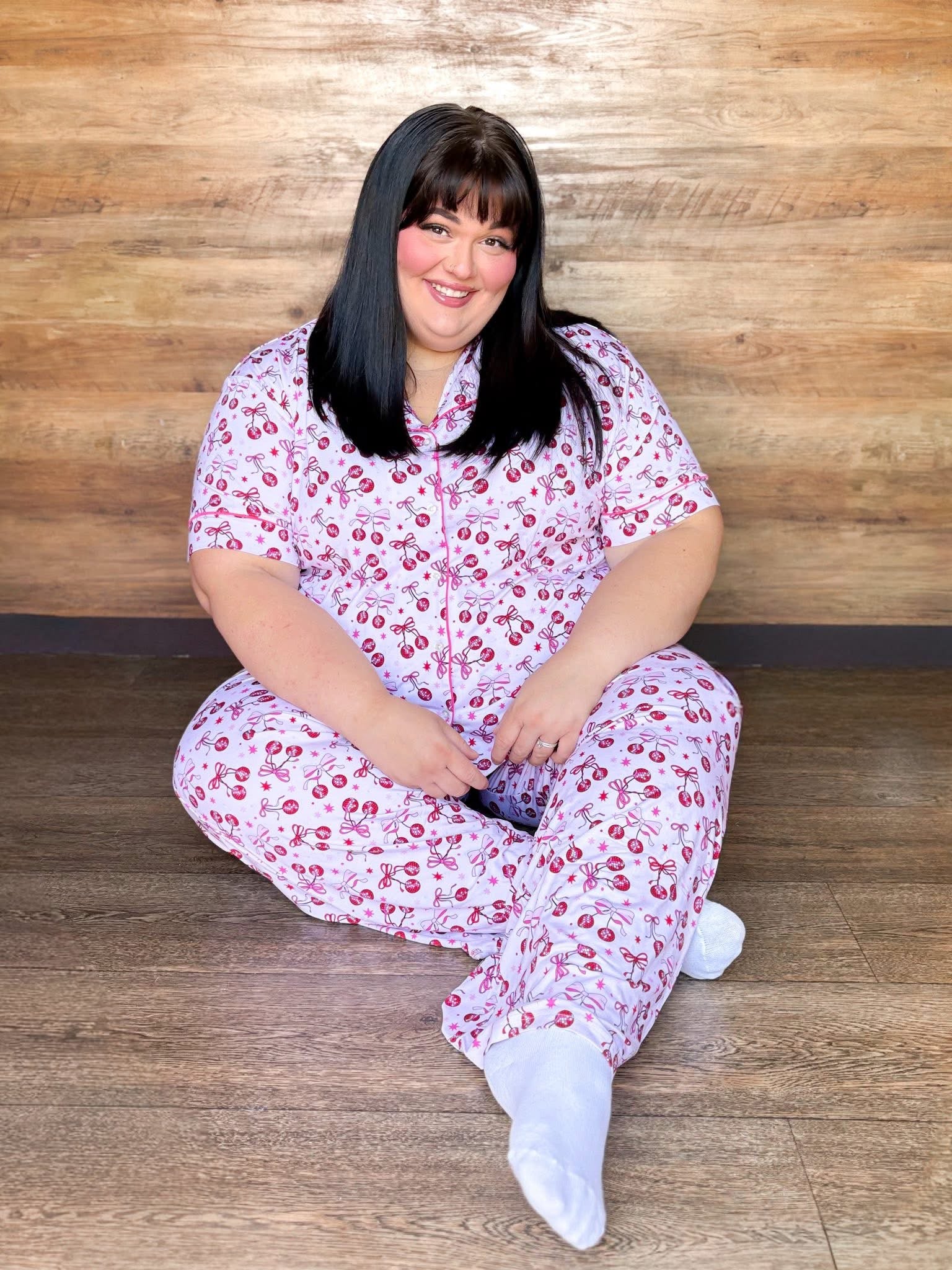 Disco Cherries Womens Pant Set