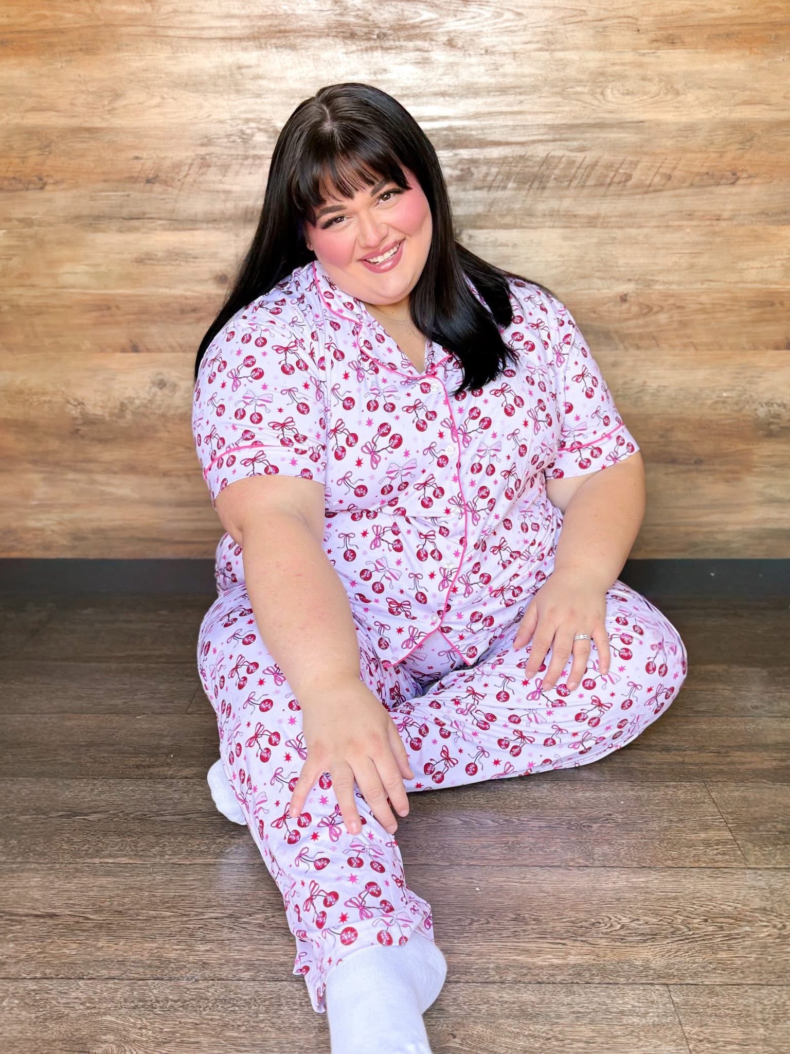 Disco Cherries Womens Pant Set