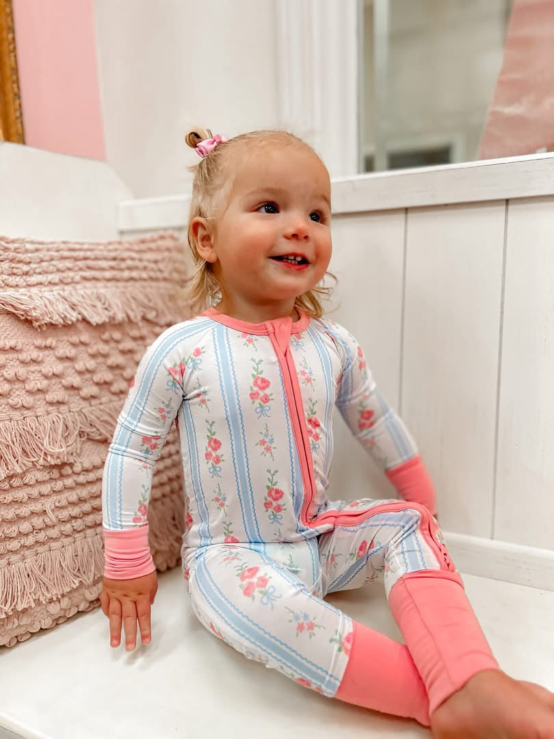 Loveshack Floral Double Zippy Romper