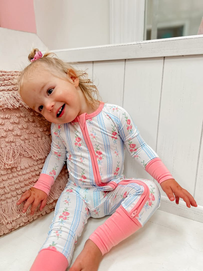 Loveshack Floral Double Zippy Romper