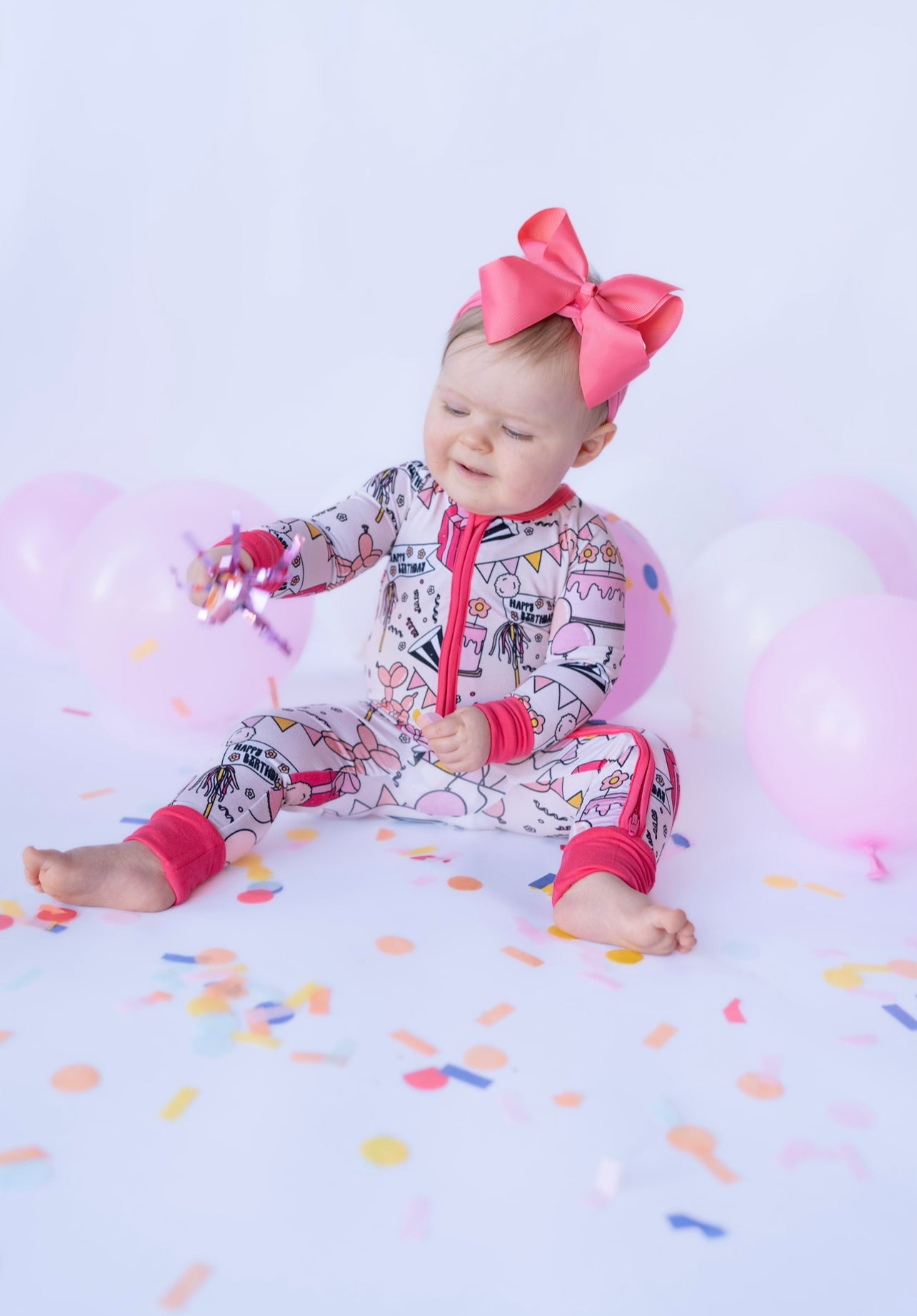 Birthday Babes Double Zippy Romper