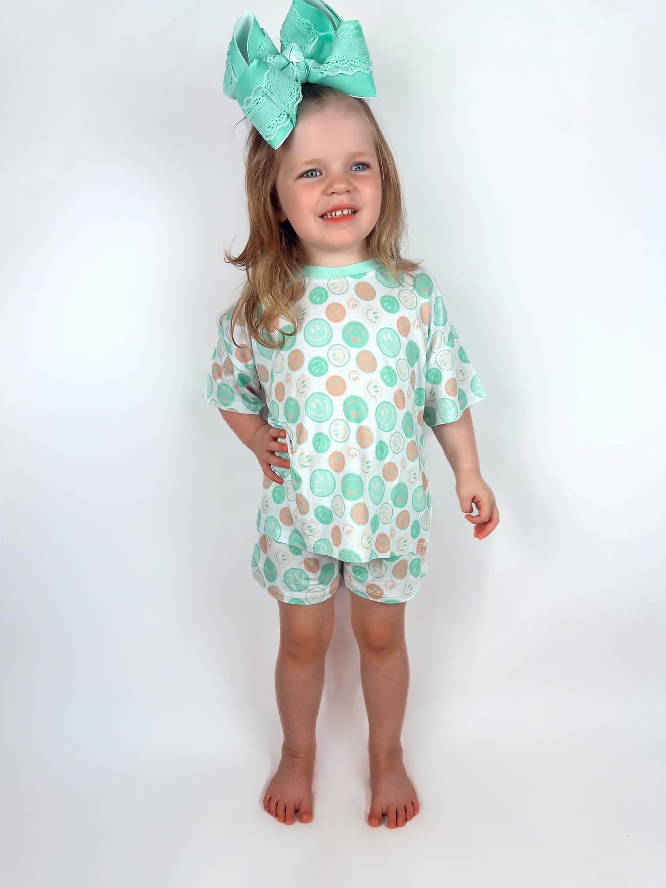 Dip-n-Dot Oversized Short Set