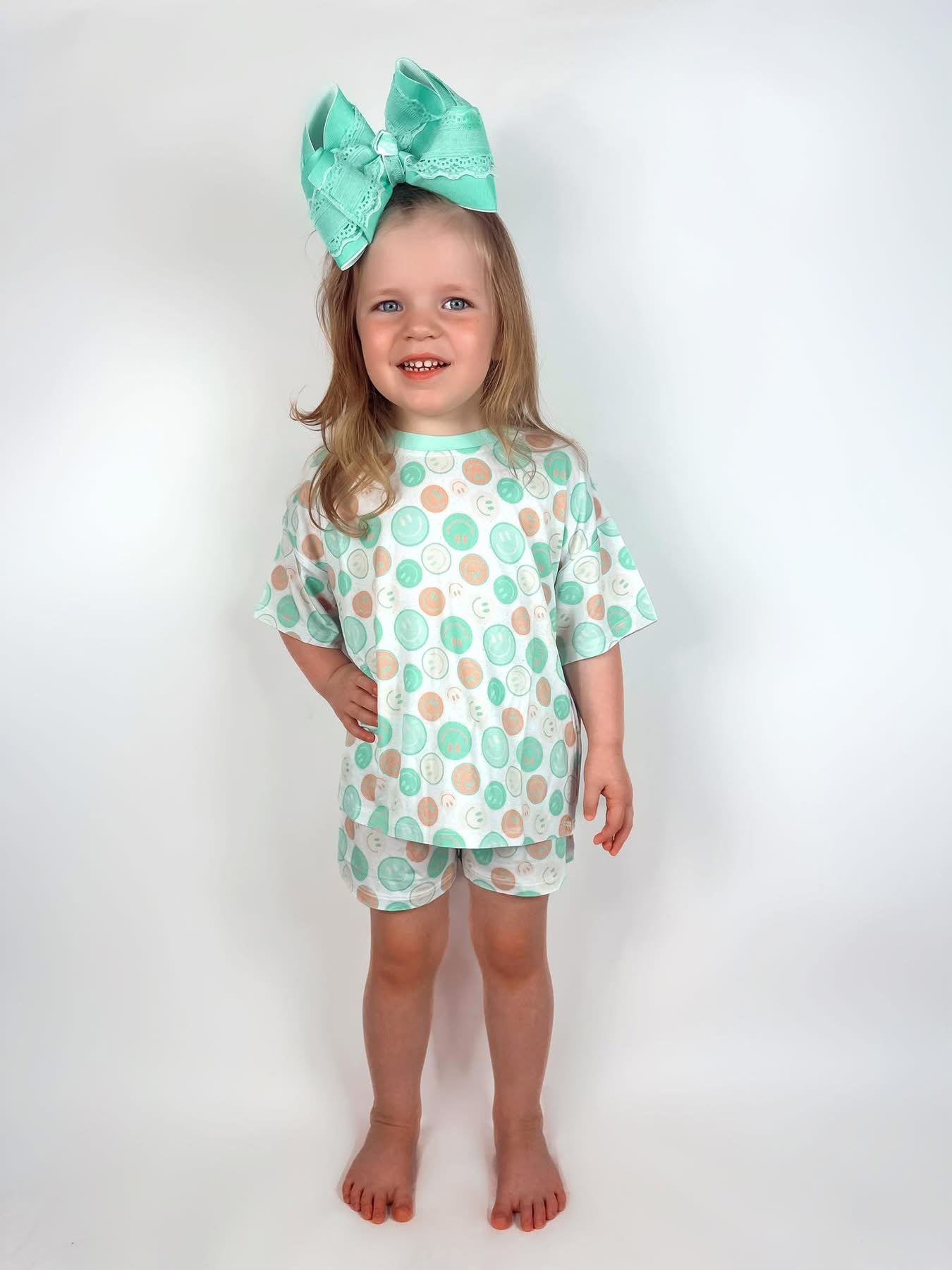 Dip-n-Dot Oversized Short Set