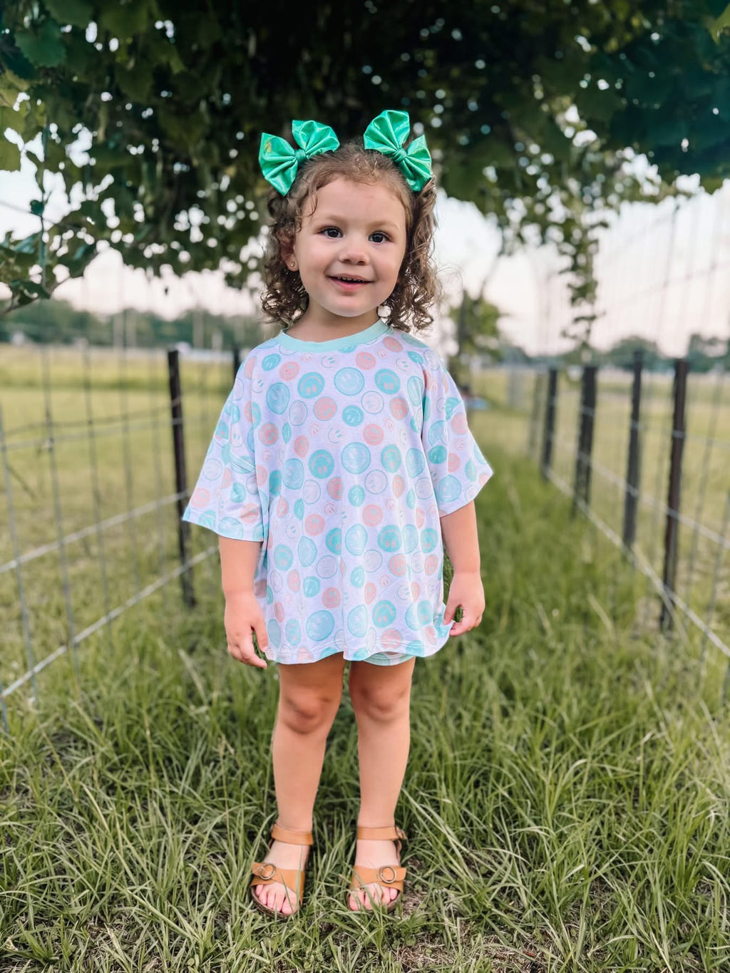 Dip-n-Dot Oversized Short Set