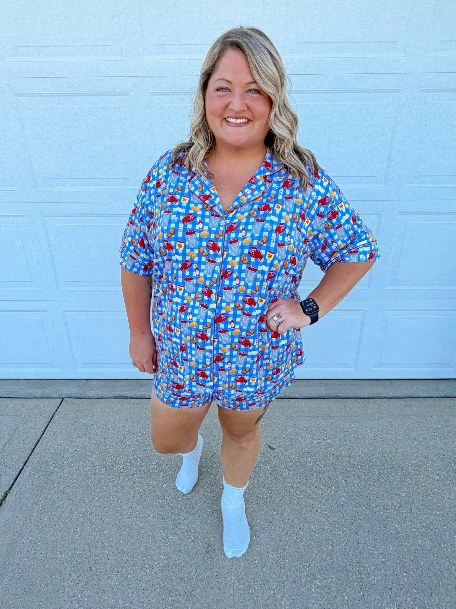 Bronx&Co. Womens Crawfish Boil Short Set