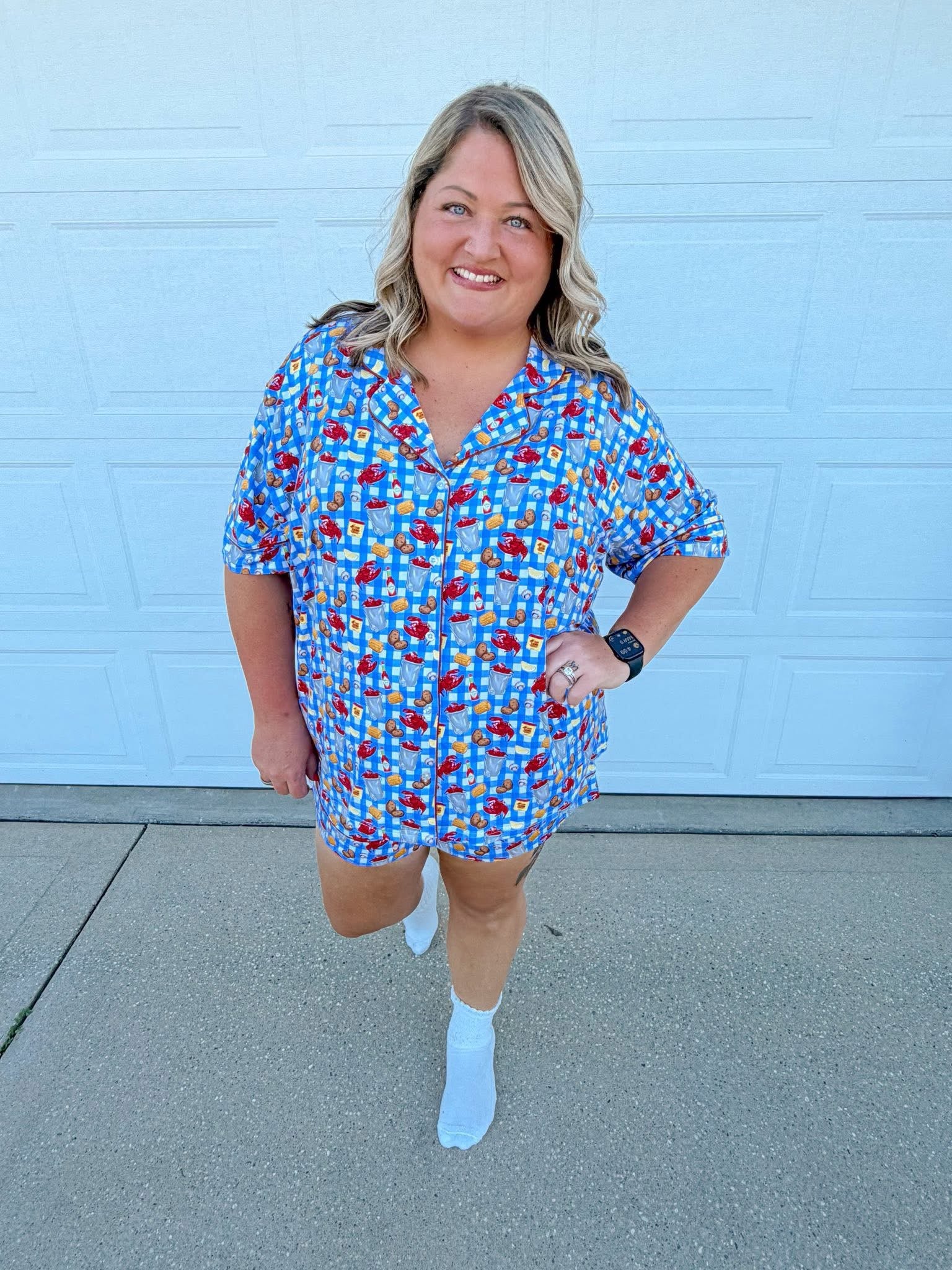 Bronx&Co. Womens Crawfish Boil Short Set