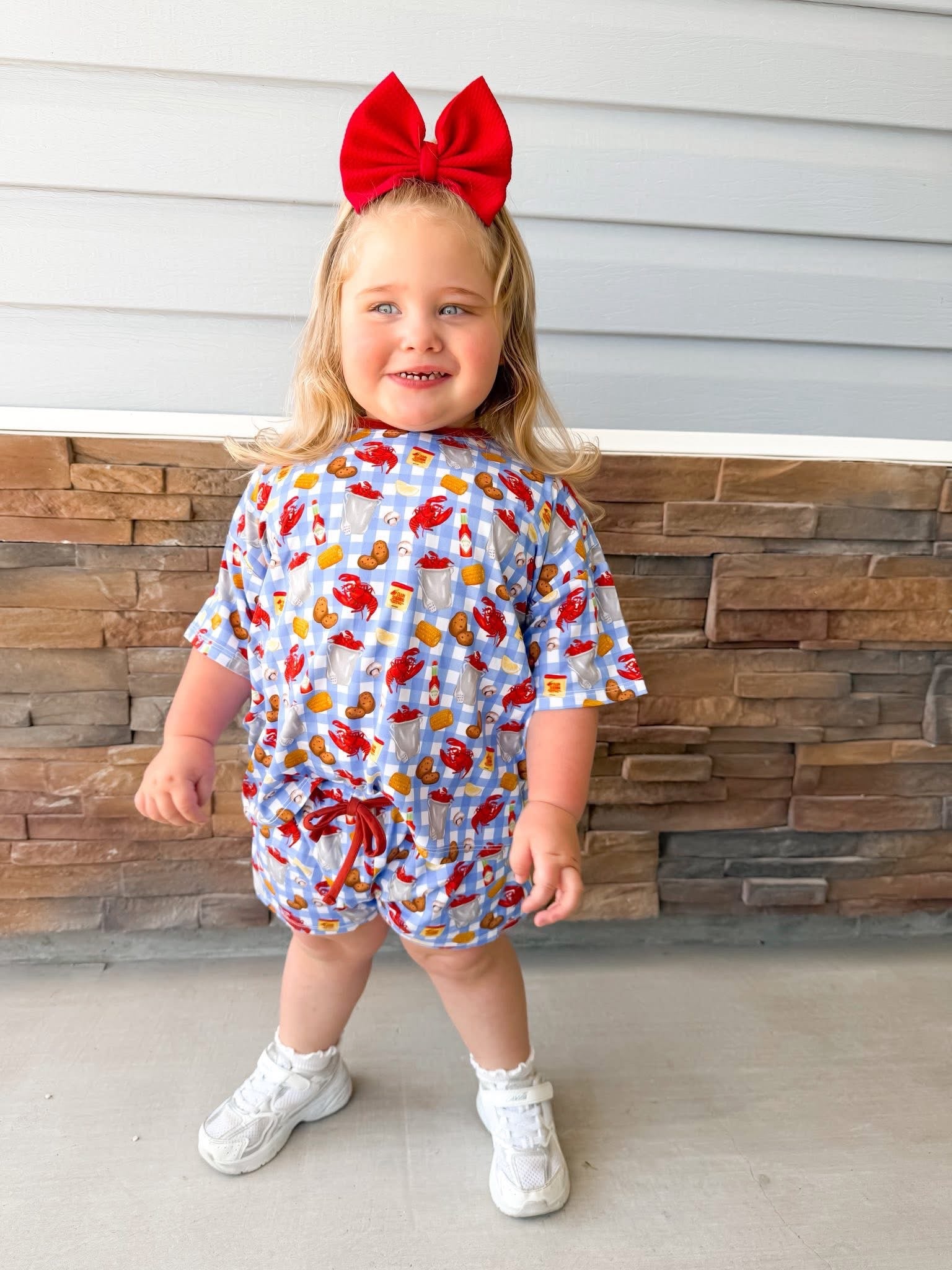 Bronx&Co. Crawfish Boil Kids Oversized Short Set