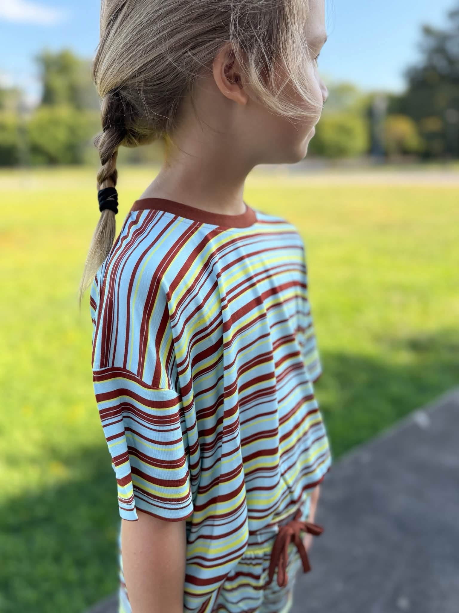 Retro Taffy Kids Oversized Short Set